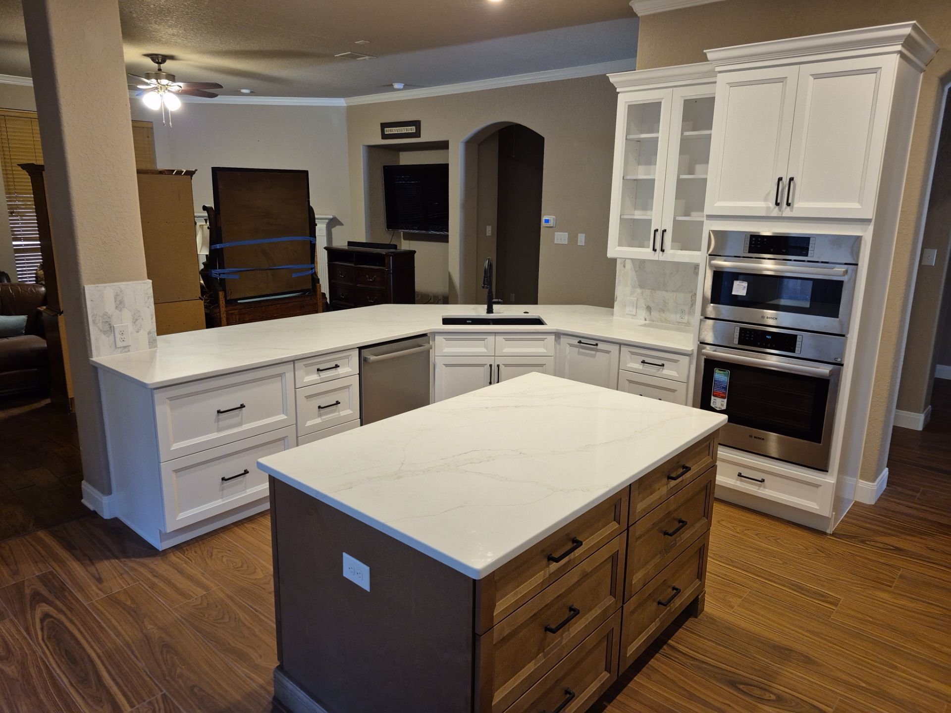 Schertz Kitchen Remodel with Two-Tone Cabinets and Quartz Countertops by Legacy Bath and Kitchen 
