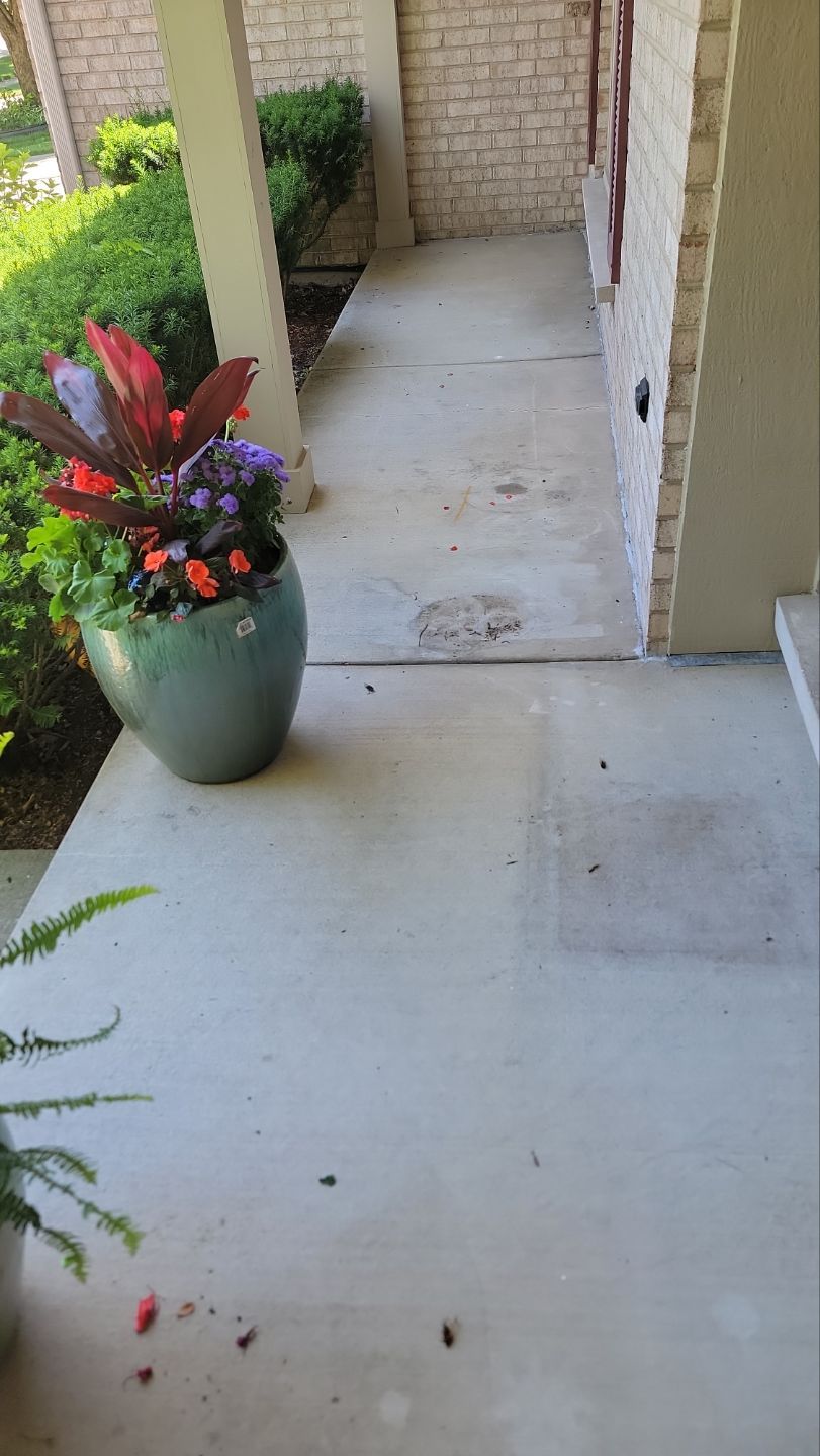 concrete power washing Algaecide, soft wash soap by Northern Power Washing LLC.