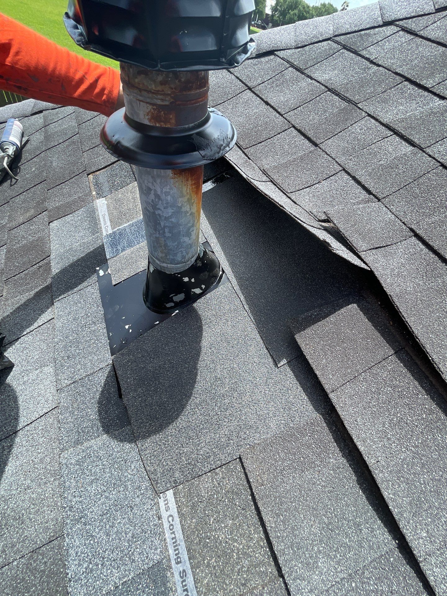Hail Damage using Owen's Corning Duration (Lifetime) Shingles by Roof Repair Company
