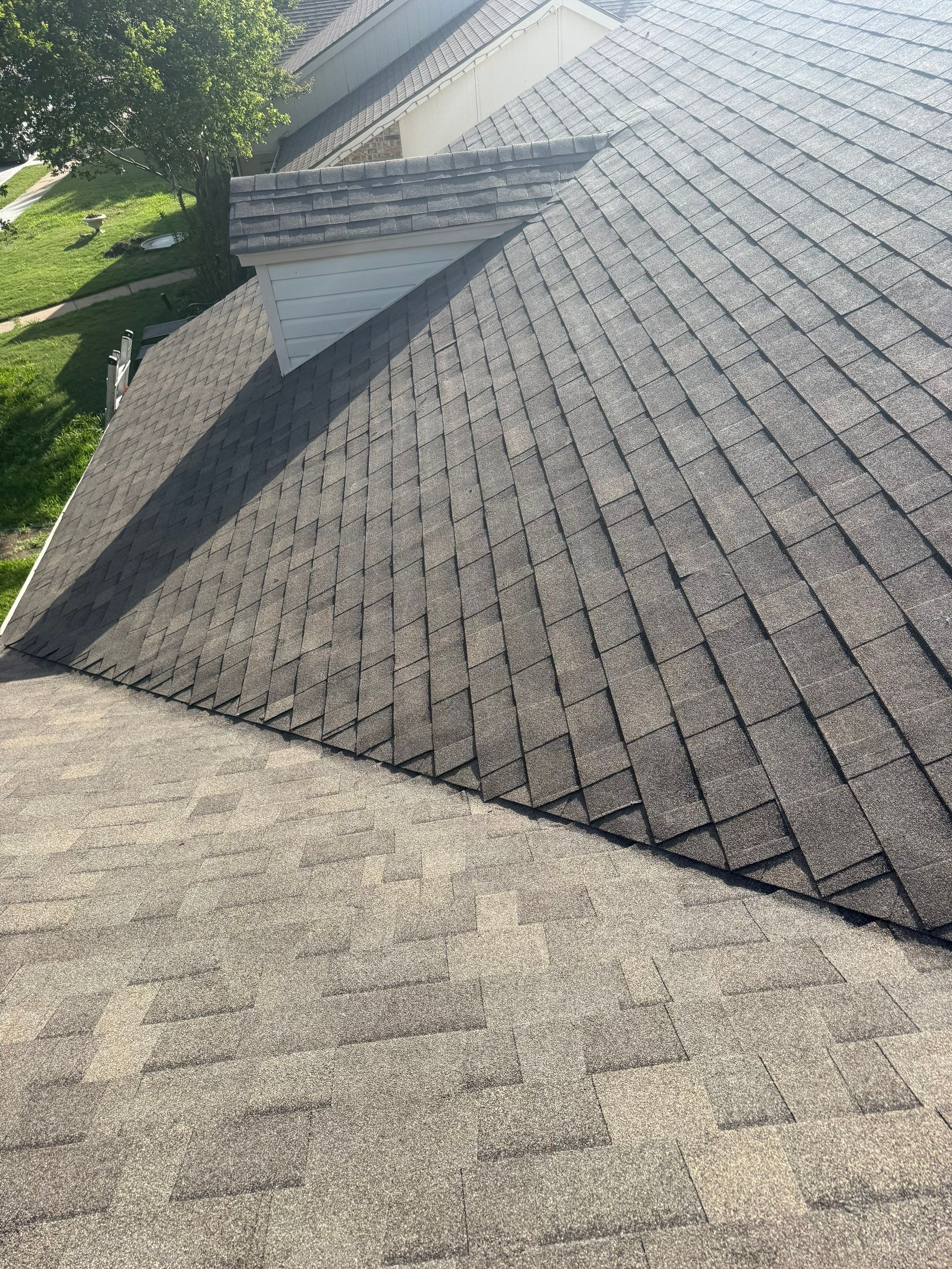 Residential Roofing Installation using Malarkey Highlander Weathered Wood Plus by OneSource Roofing and Restoration