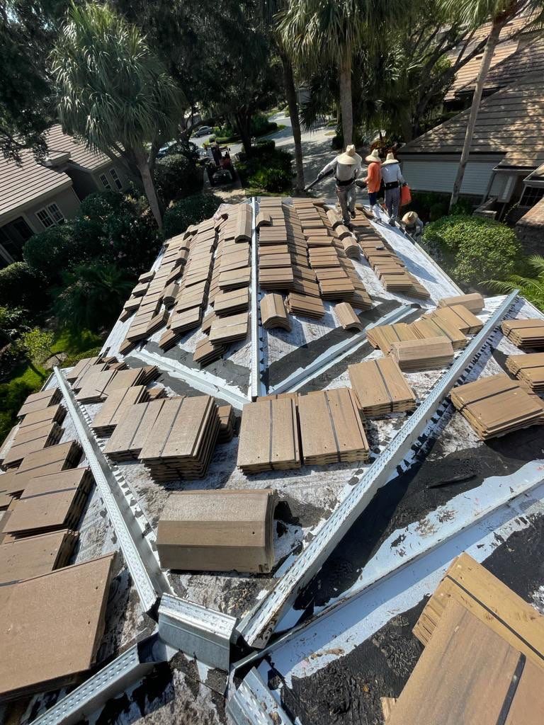 Residential Roofing Installation using Concrete Tile in Bonita Bay Community by International Roofing
