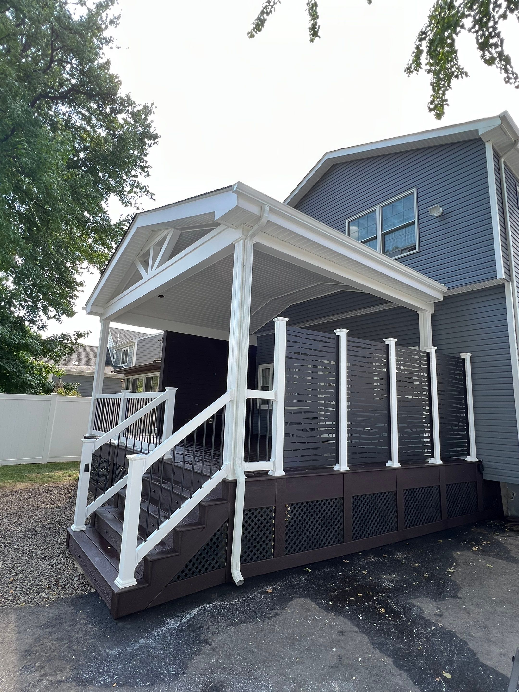 New Deck With Porch by deck guardian