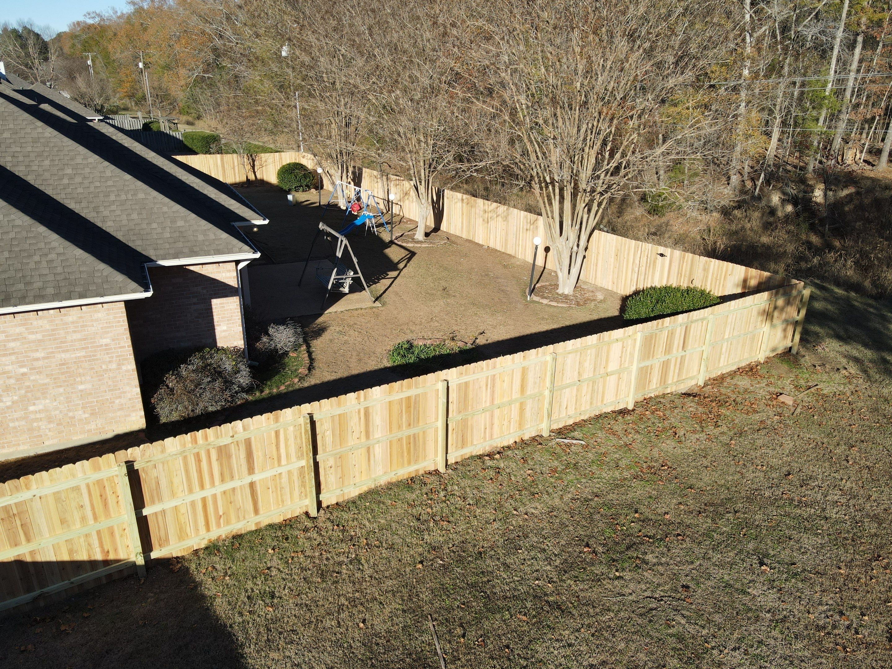 6ft Cedar Privacy Fence by Roberson Construction LLC