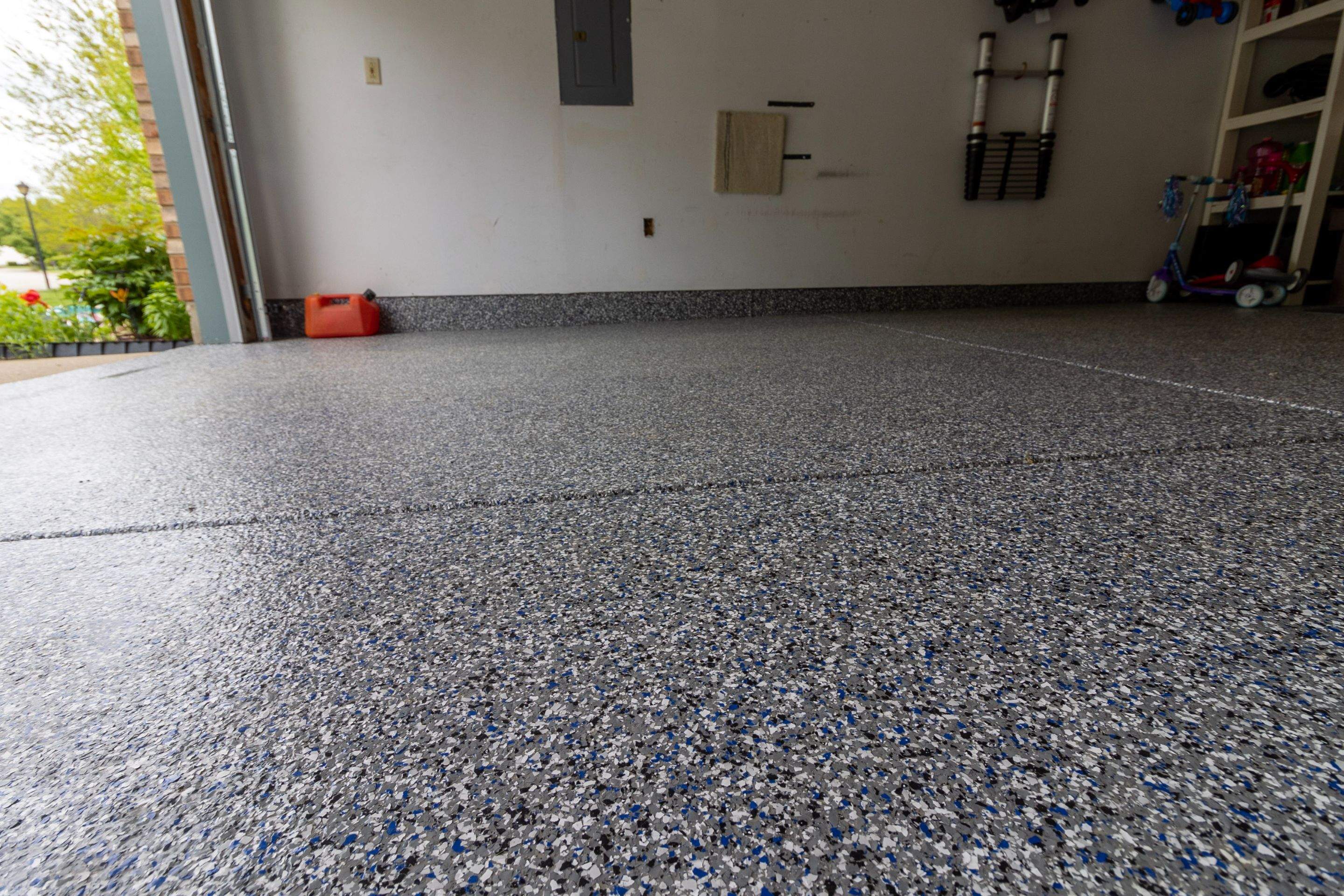 Garage Floor using Galaxy Blue by Your1DayFloor.com