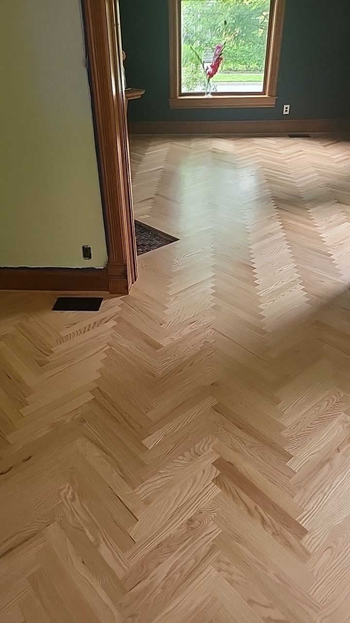 Historical herringbone by Ann Arbor Hardwoods 