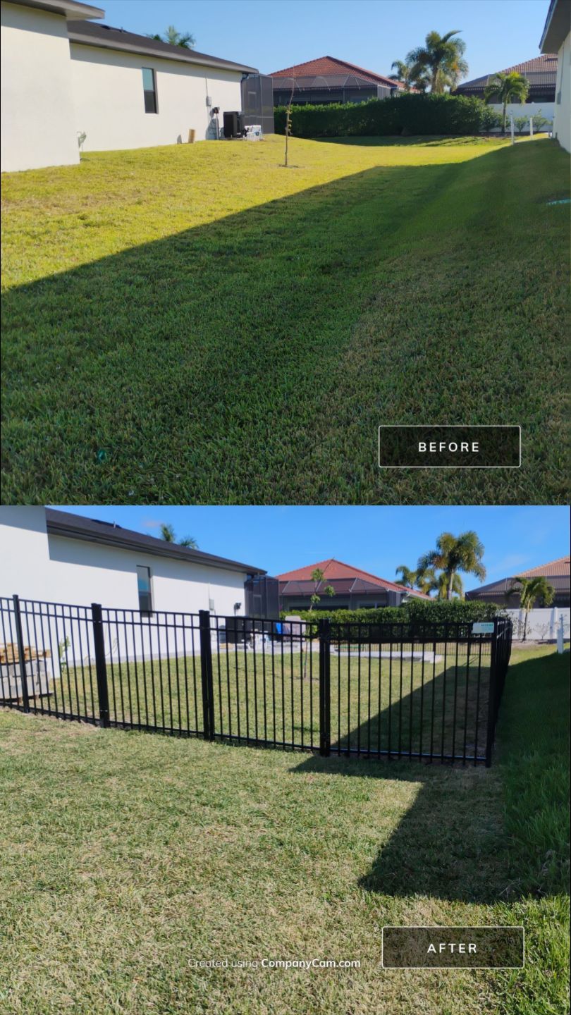 Bronze Aluminum Fence in Cape Coral by True Fence LLC