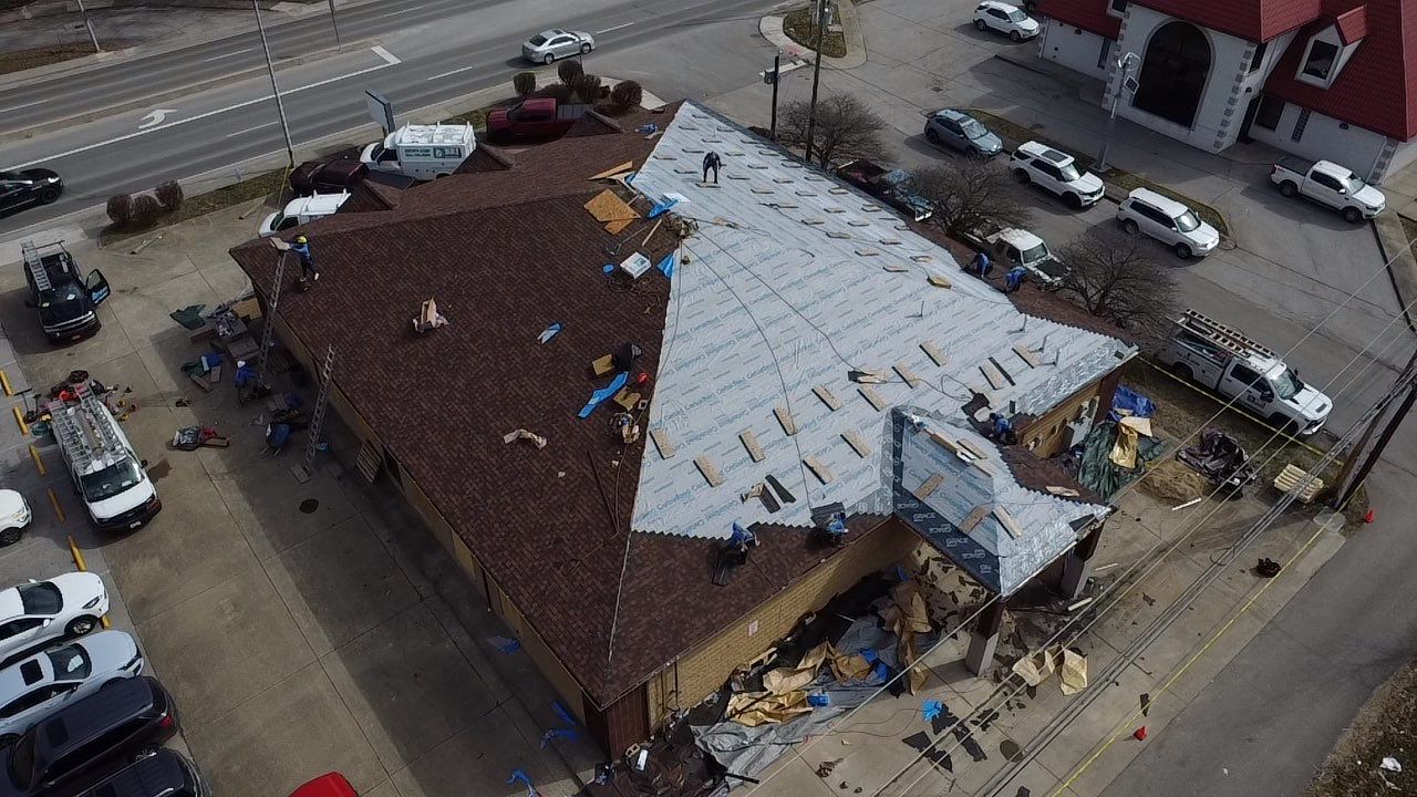 Commercial Roofing Installation using Certainteed Landmark Pro Shingles by Fahey Roofing + Contracting
