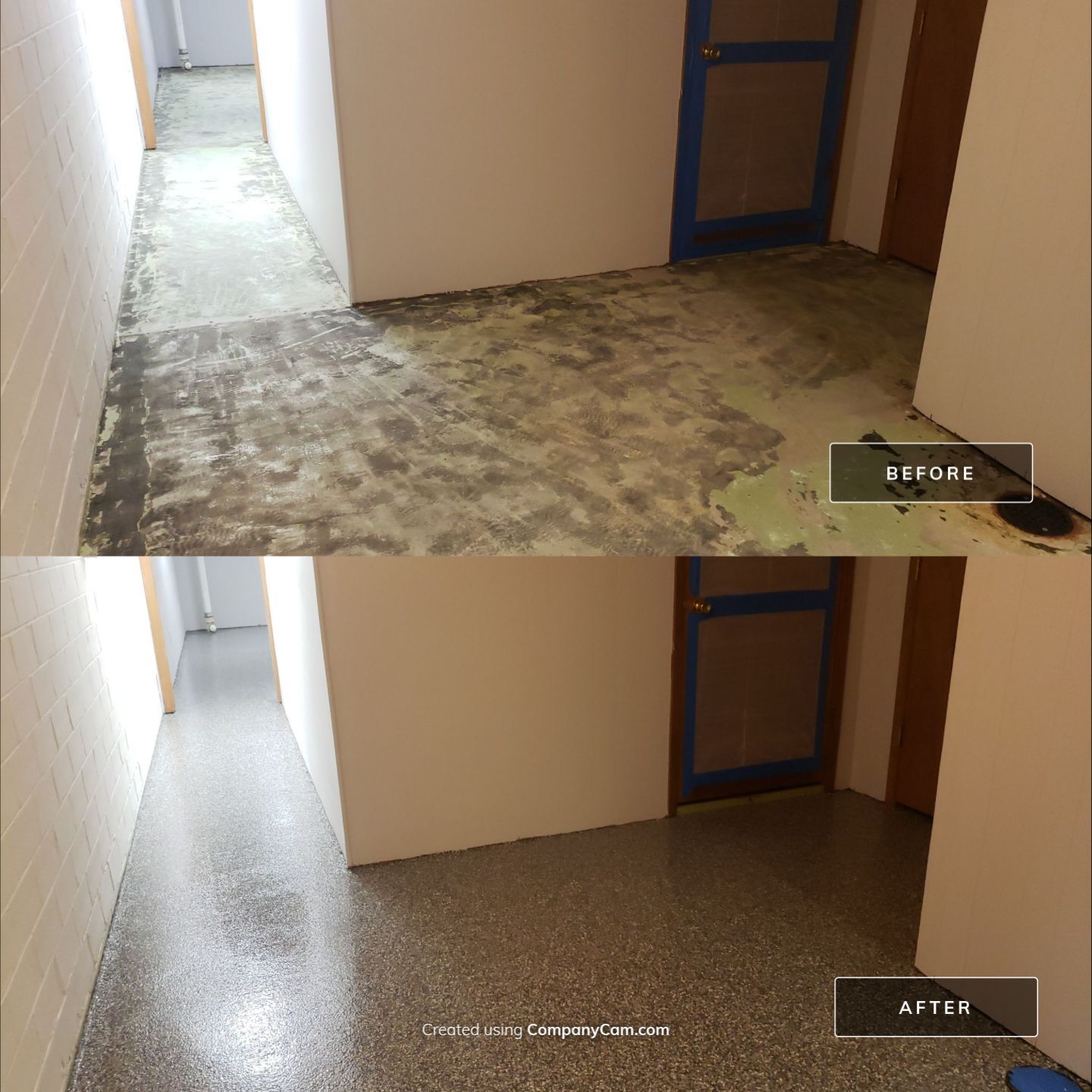 A Revitalized Basement by Revival Concrete Coatings, LLC