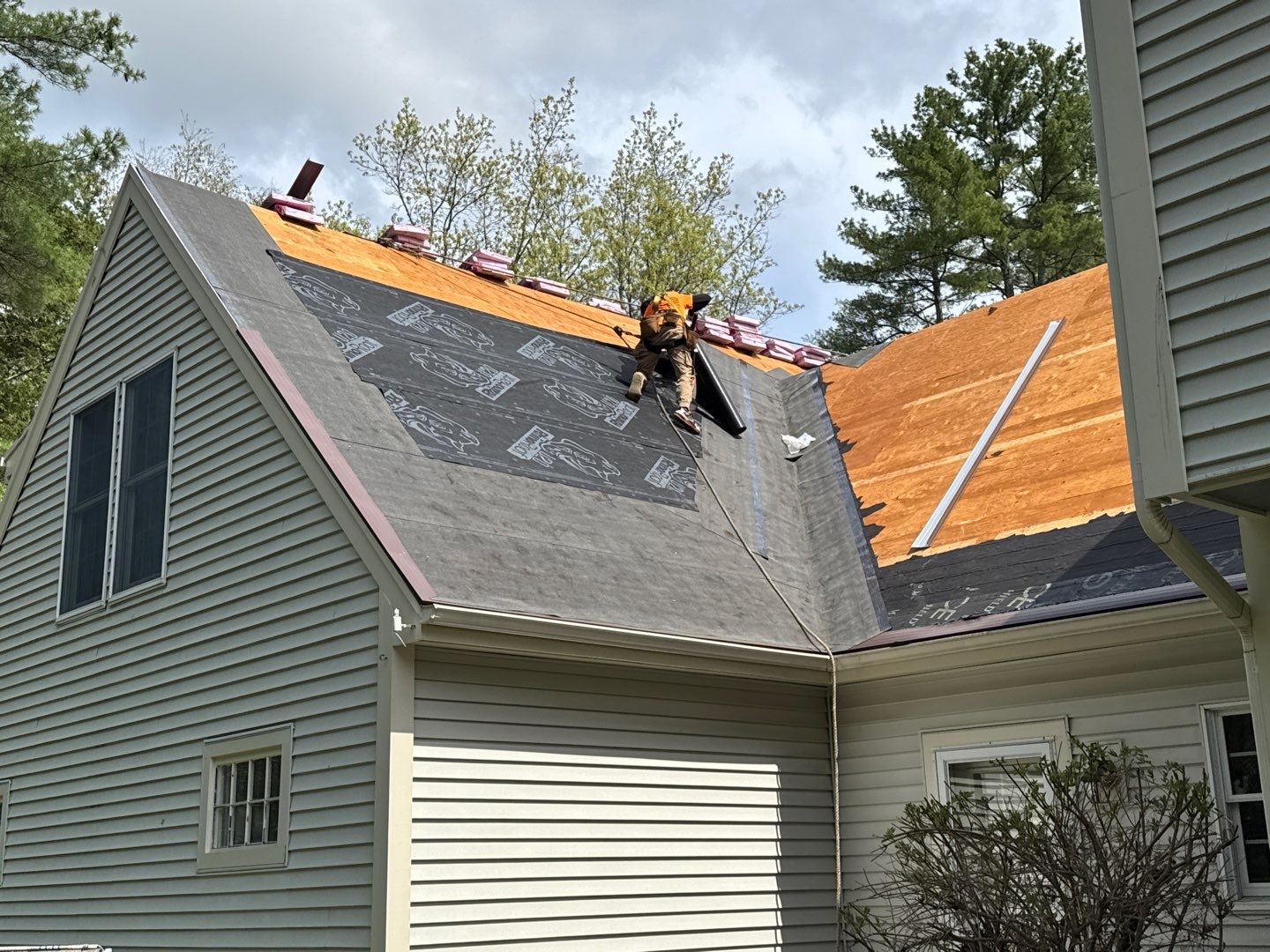 Veterans Helping Veterans – Full Roof Transformation with Owens Corning Driftwood! by Sensible Home Solutions