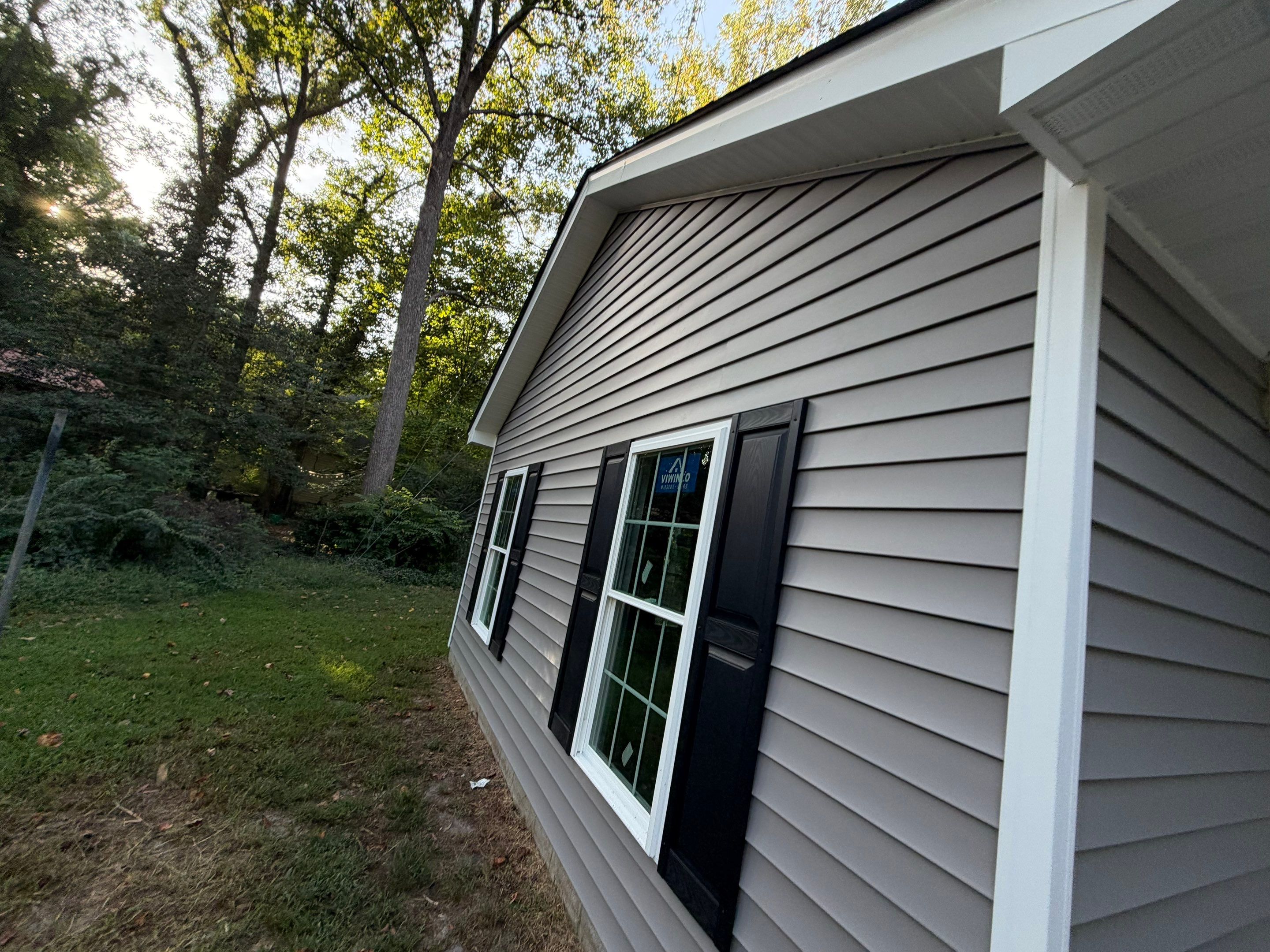 Single-Story New Construction Vinyl Siding Install in Gloucester by Cade Construction