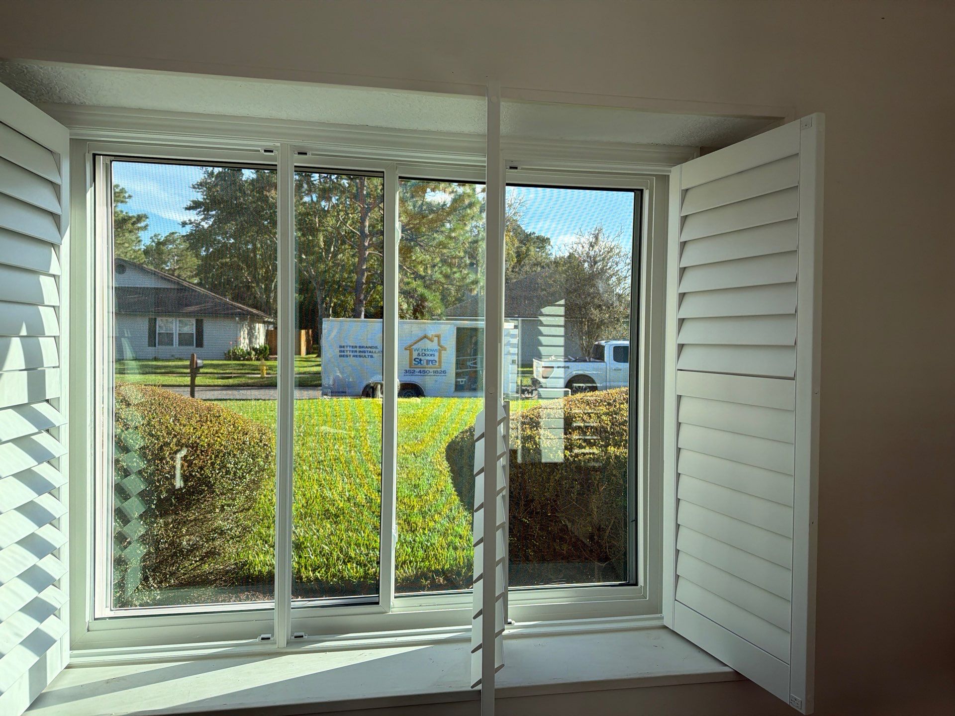 Custom Window Replacement and Plantation Shutter Installation in Jacksonville by Windows & Doors Store