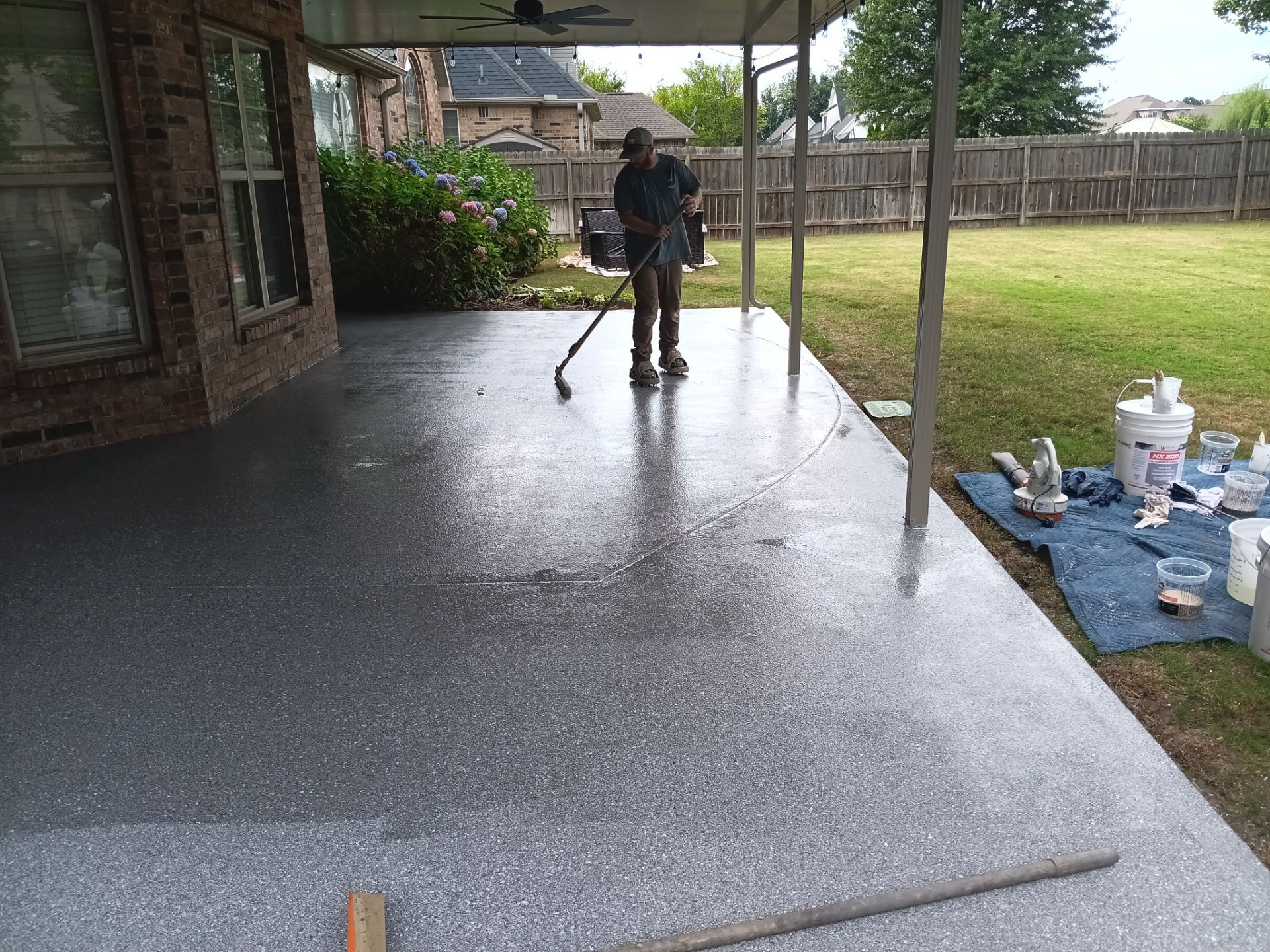 Project in Rogers by Pace X Concrete Coatings