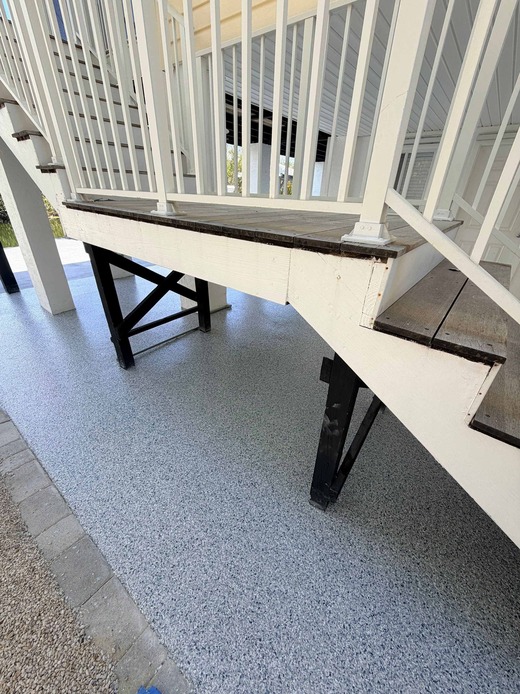 “Tidal Wave” Carport in Big Pine Key, FL by Tropical Epoxy Coatings & Creations LLC