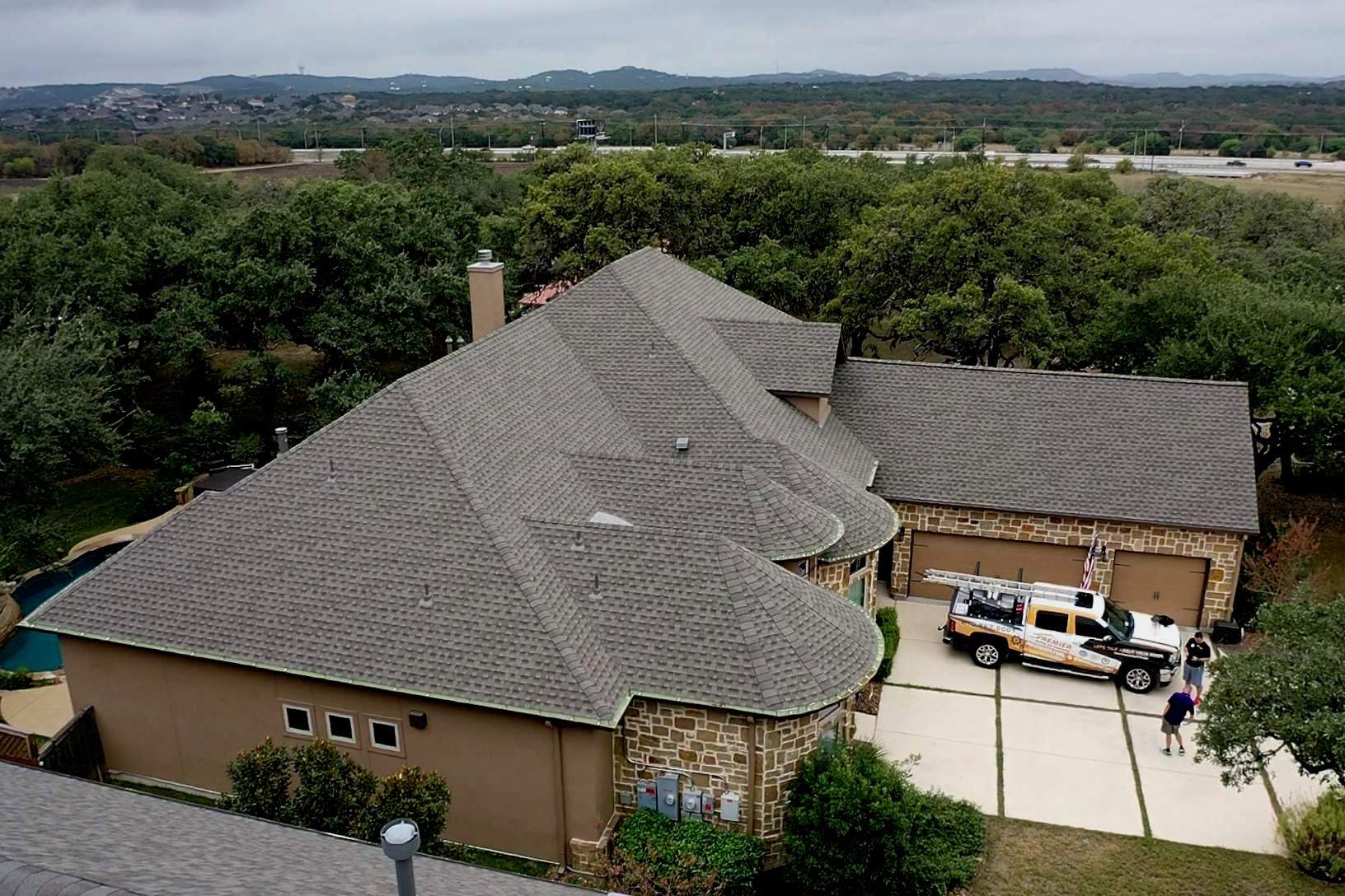 Residential Roof Replacement using GAF Timberline HDZ Architectual Shingles by Premier Roofing and Contracting