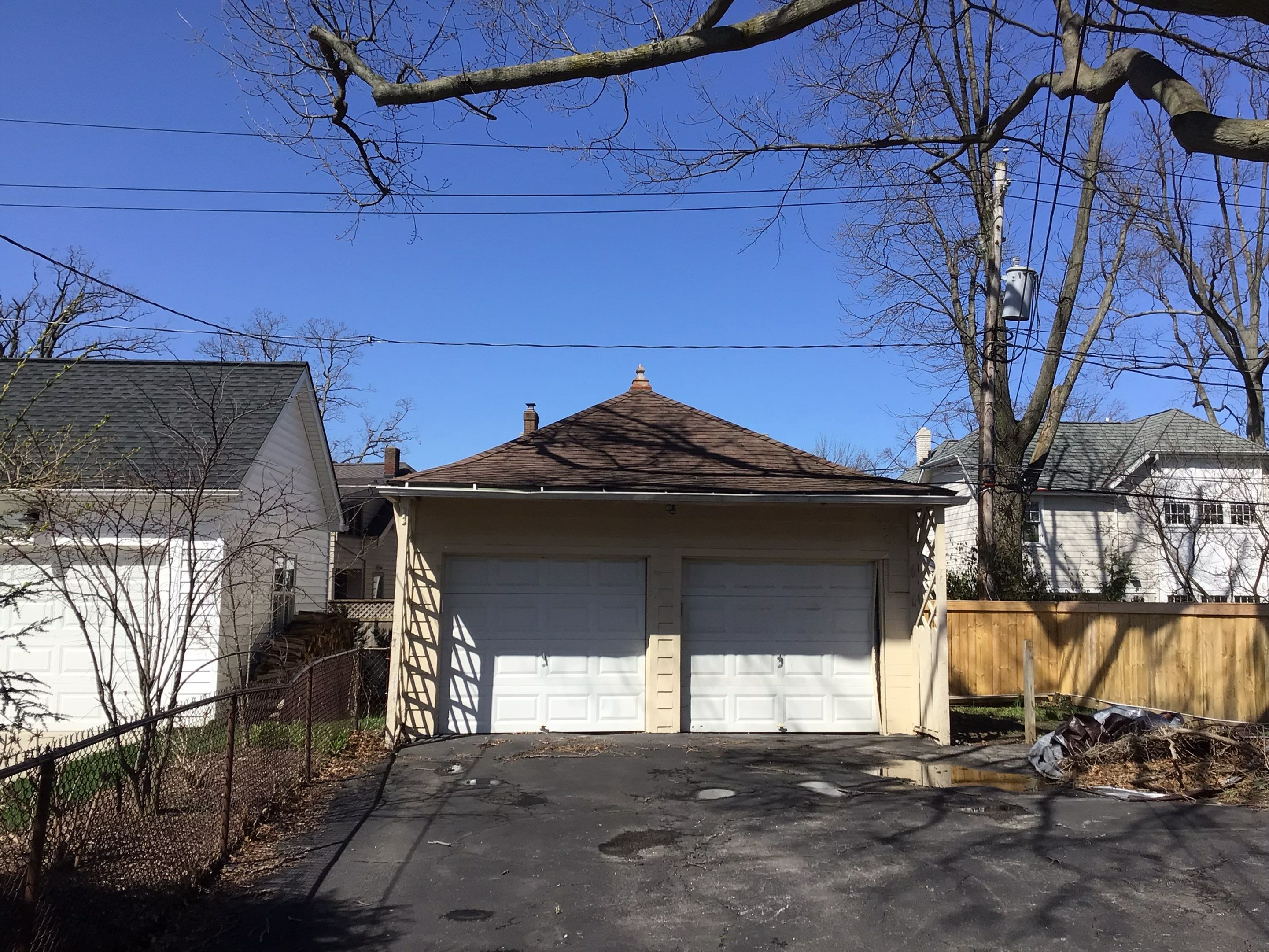 Residential Roofing Installation, Dec-tek walk-out porch roof, siding on garage by Absolute Roofing and Construction