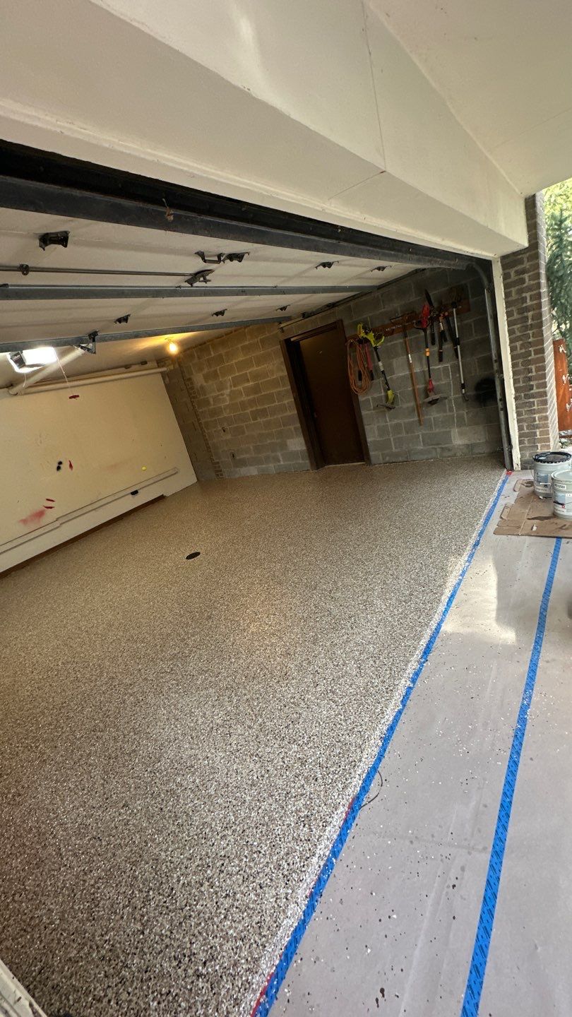 Creekbed Garage Project in Pittsburgh by Floors in a Day, Inc