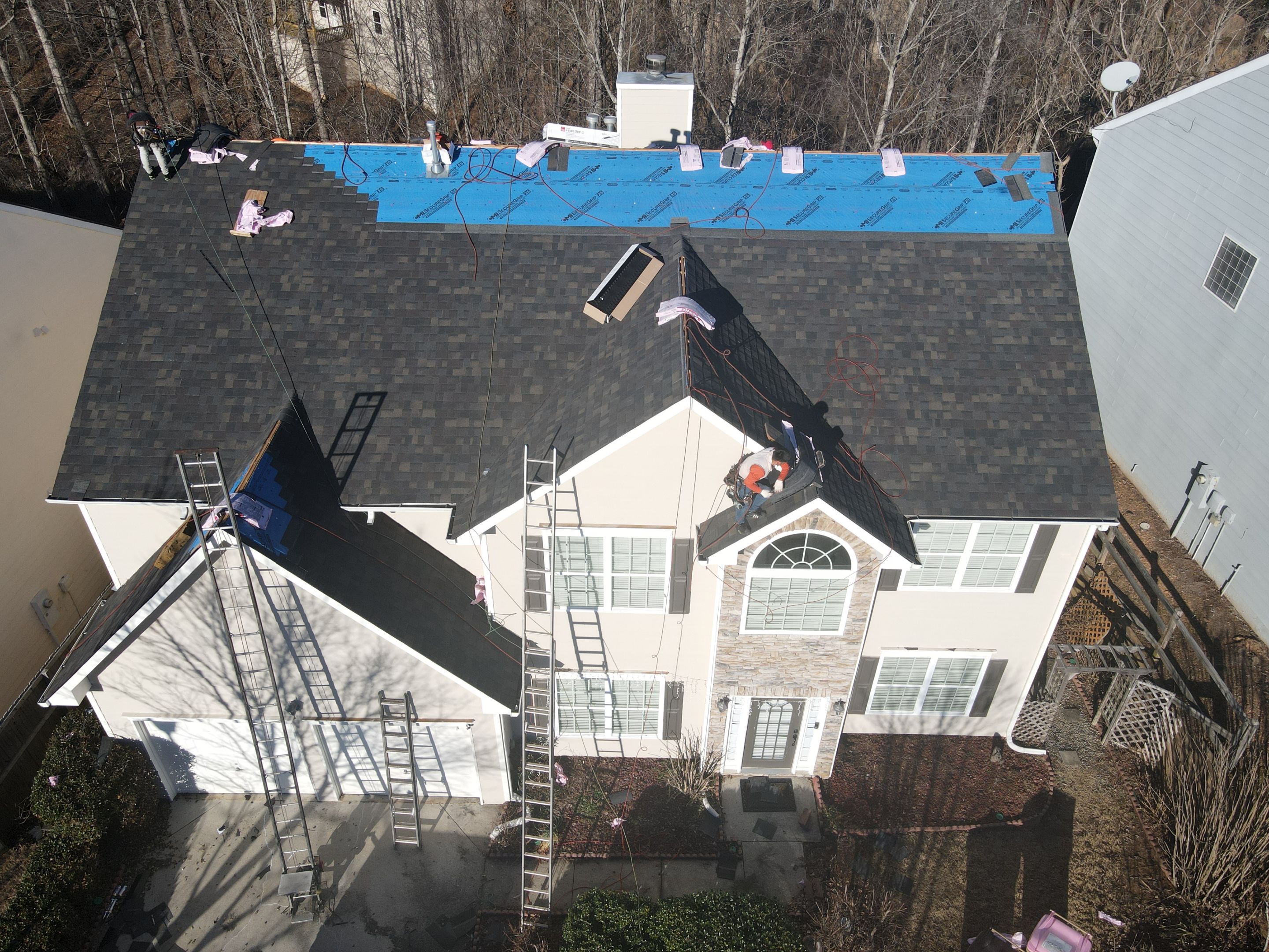 Residential Roofing Installation using Owens Corning by Inspector Roofing and Restoration