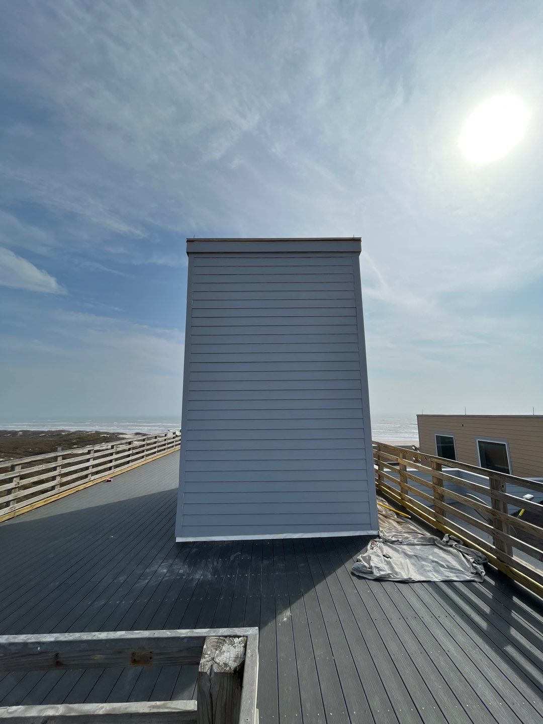 Padre Island National Seashore Malaquite Visitor Center Exterior remodel by Bayfront Roofing and Construction