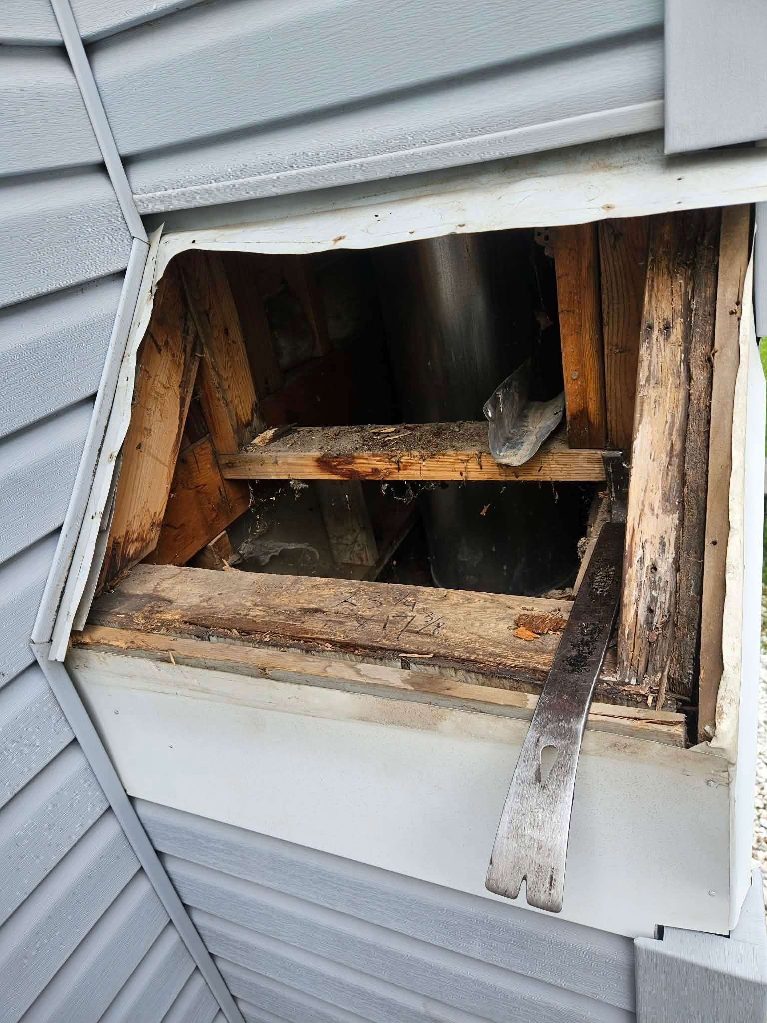 Vinyl Siding and Chimney Flashing Repair in Shawnee by Summit Roofing