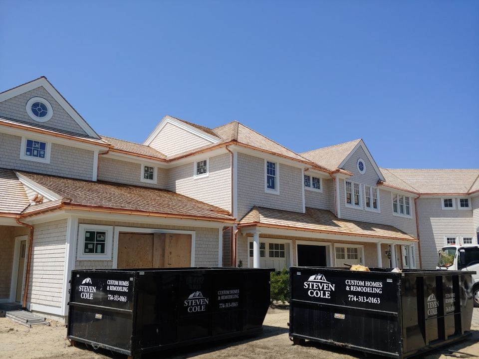 Gutter Installation using 6" Half Round Copper Gutter in East Sandwich, MA by Gutter Pro Enterprises