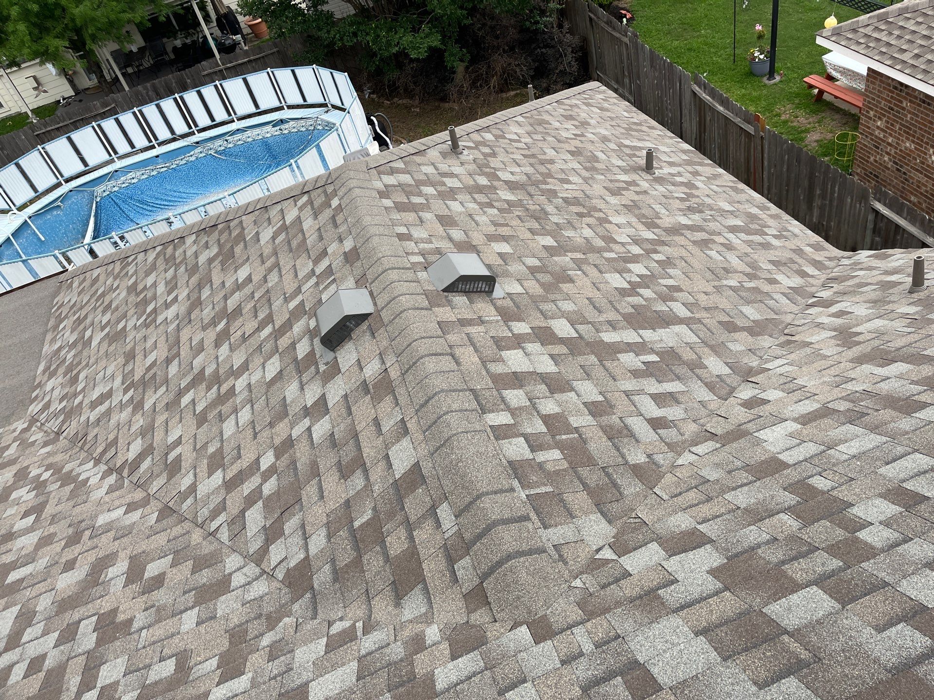 Residential Roofing Installation using Owen's Corning Duration (Lifetime) Shingles by Roof Repair Company