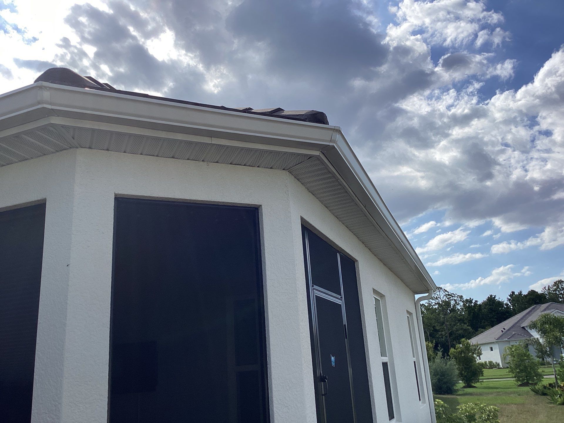 Seamless Gutter Installation Project in Sarasota FL by Gutter Professors