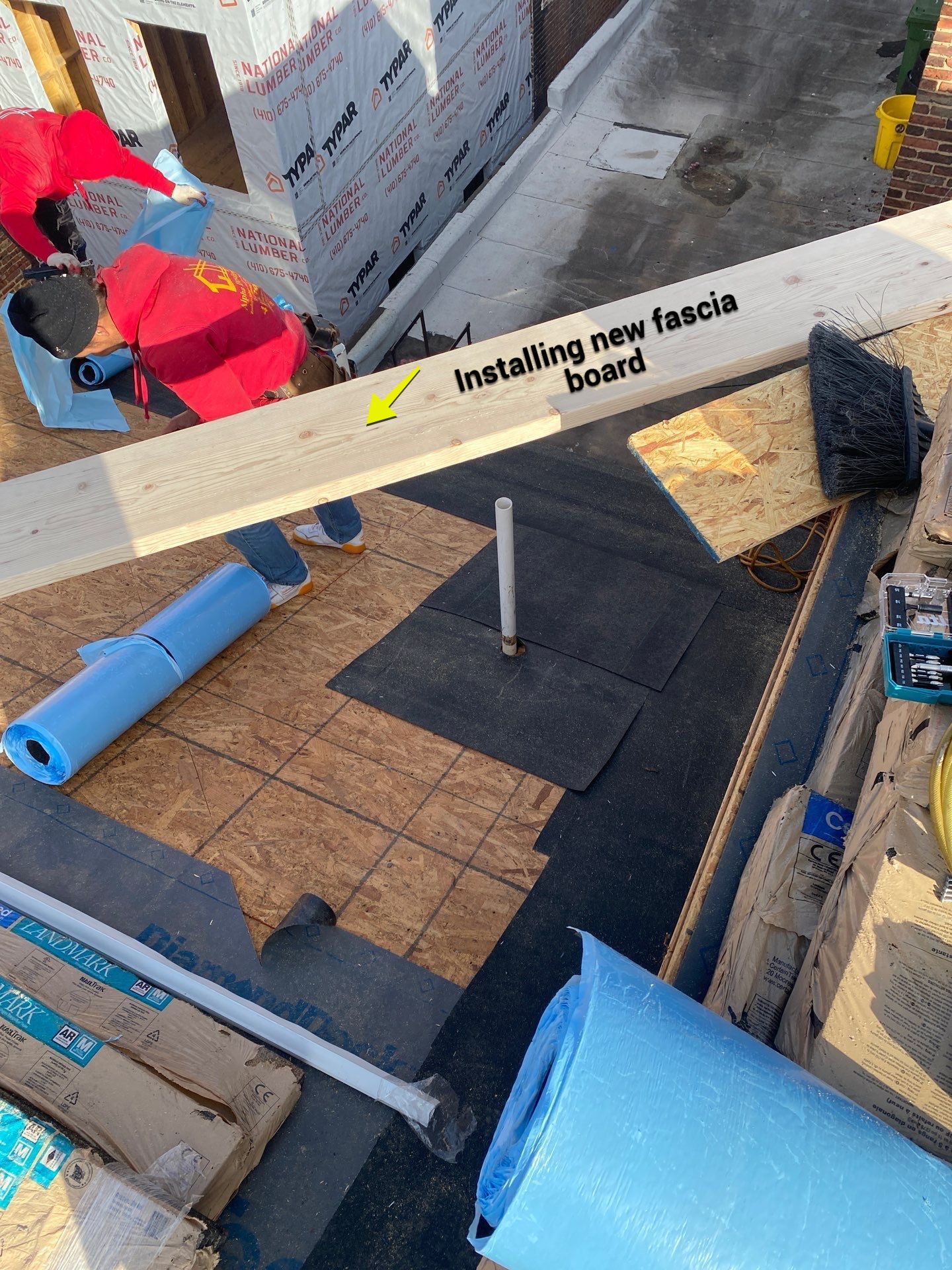 Residential Roofing Installation using Landmark Shingles by Alpha Design Services