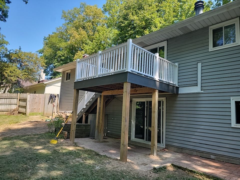 Deck Installation using TIMBERTECH DECKING by Avalon Roofing and Exteriors