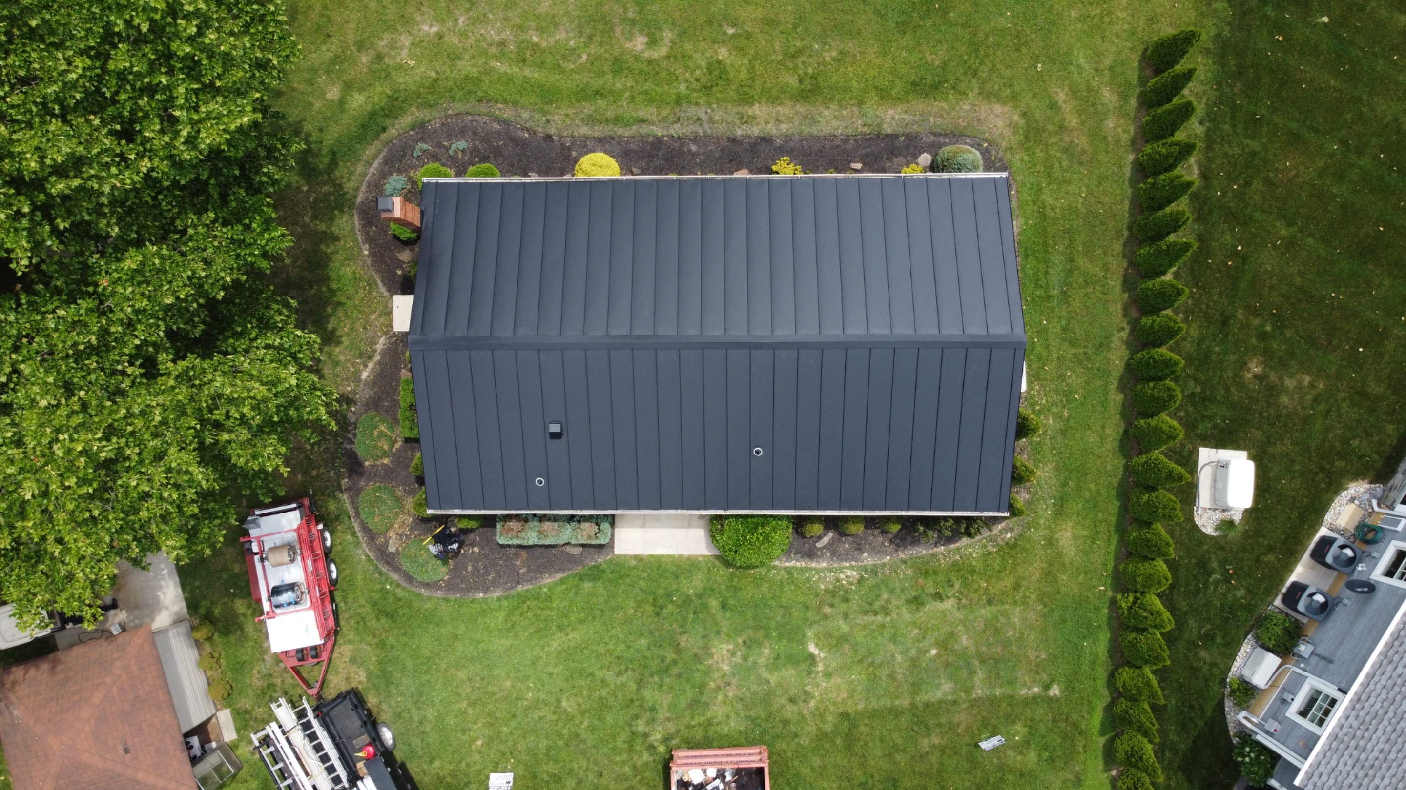 Residential Roofing Installation using Standing Seam Metal Roof | Mechanically Fastened | 24 Gauge by Matter Construction, LLC