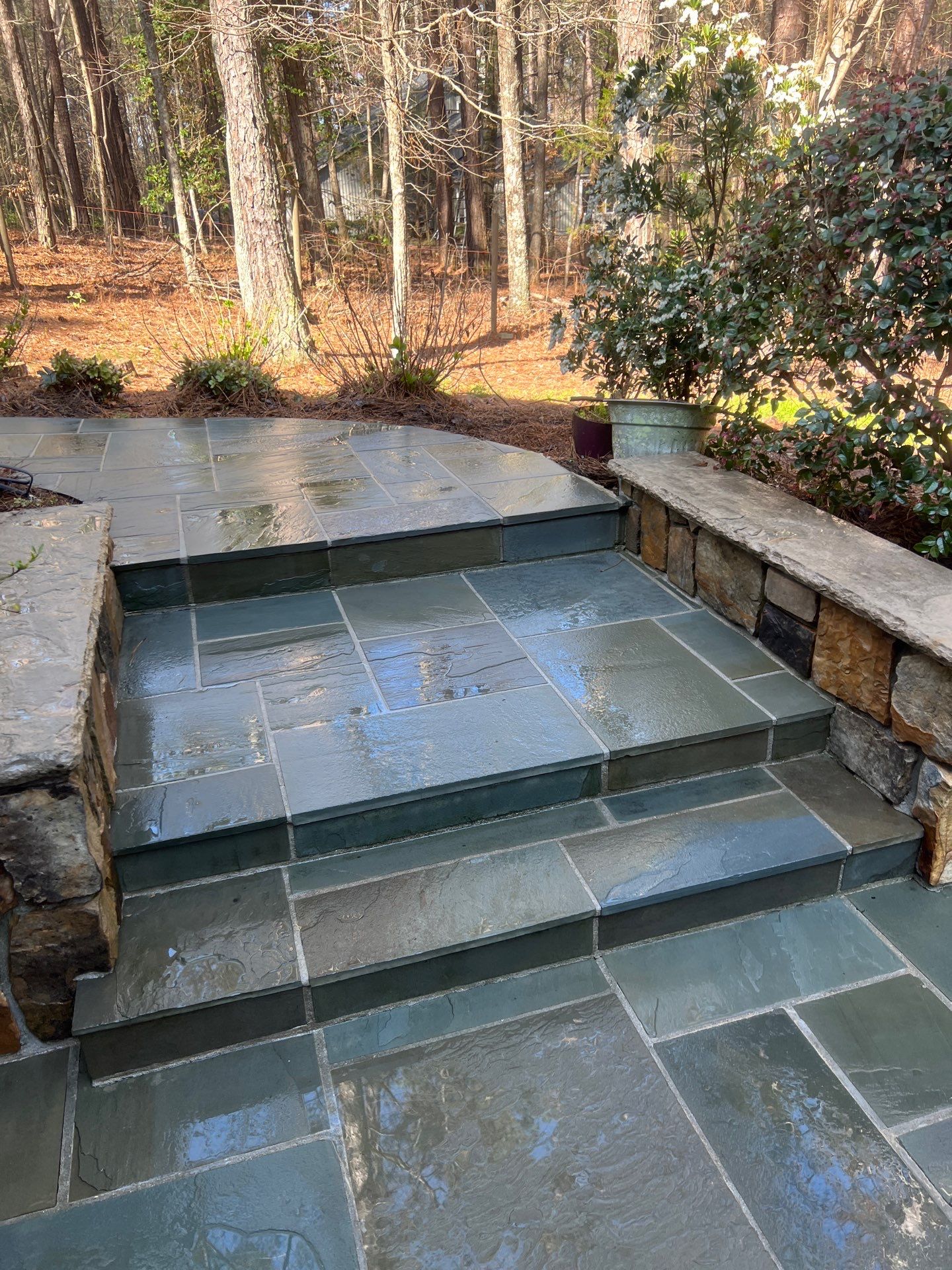 travertine  using Concrete Sealant by DuraSeal