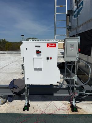 Electrical VFD installation for cooling tower at condominium in Falls Church.