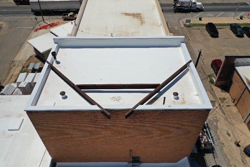 Commercial TPO Flat Roof in Cleburne, Tx by DT Roofing - Seth Wells