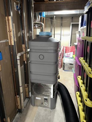 Air duct cleaning using Hypervac