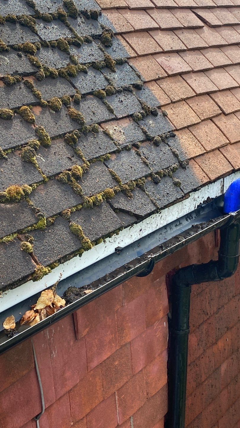 Roof Clean - Moss Removal using Honda 15lpm Low Pressure Washing Machine by Ges Exterior Cleaning ltd