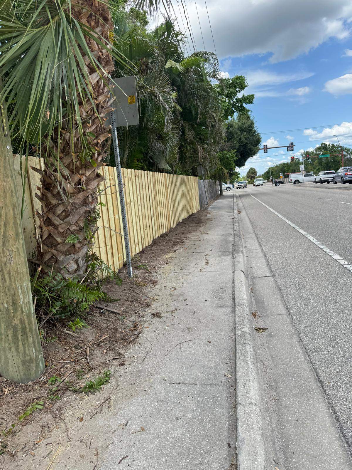 Pressure-Treated Wood Privacy Fence Installation in Sarasota by True Fence LLC