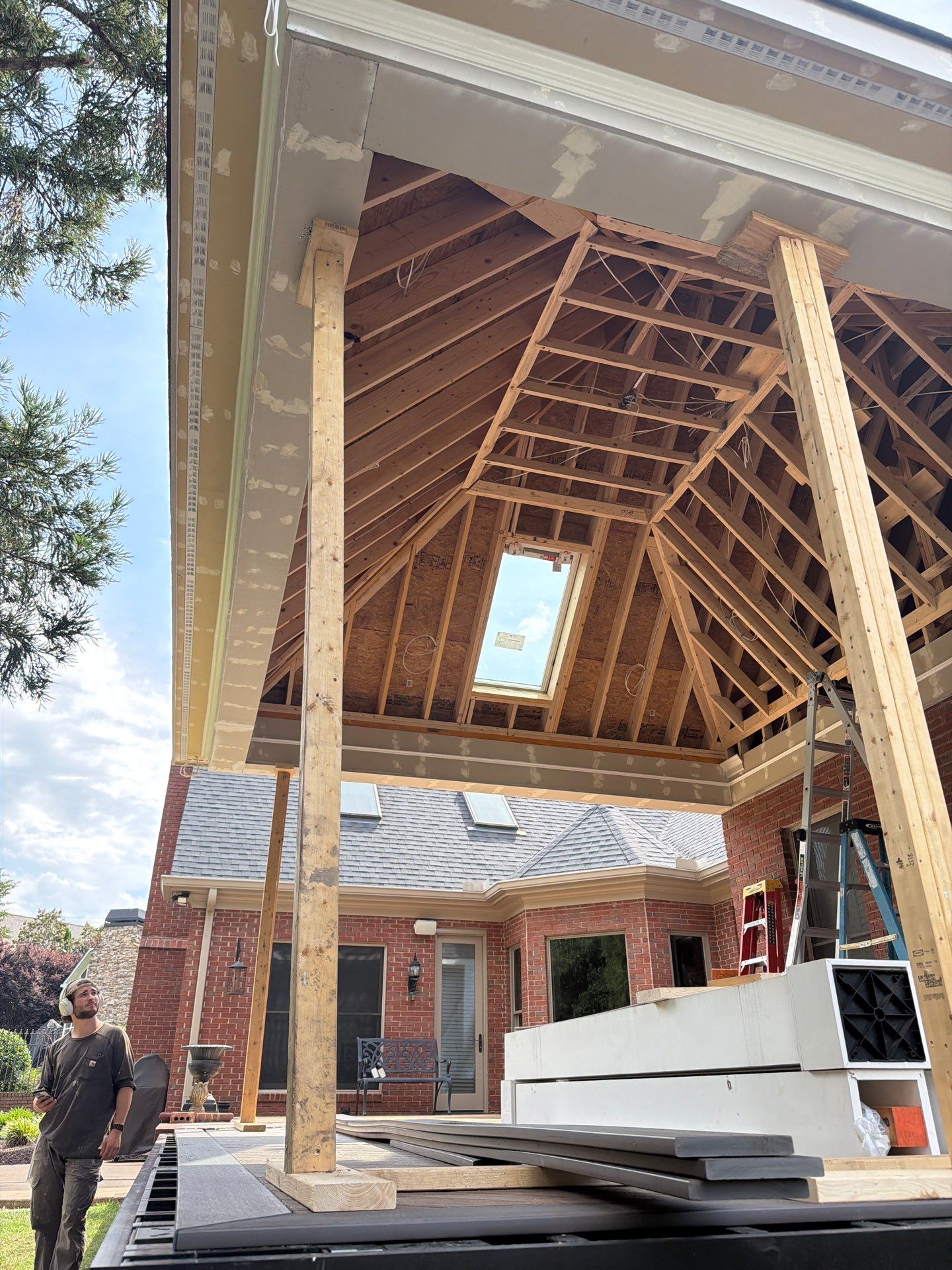 TimberTech Aluminum Deck Installation in Greer by Odio Custom Builders