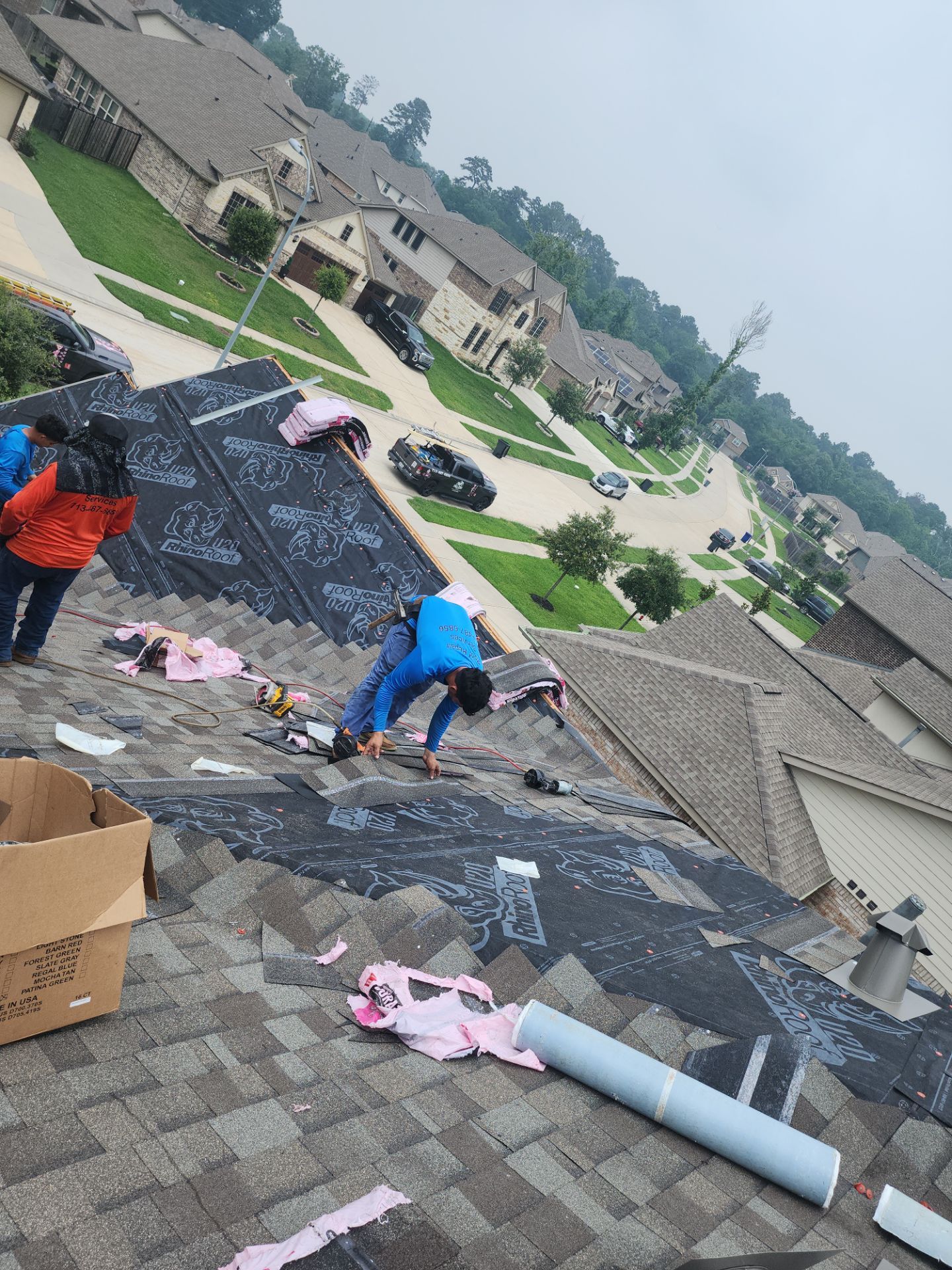 Residential Roofing Installation using Owen's Corning Duration (Lifetime) Shingles by Roof Repair Company