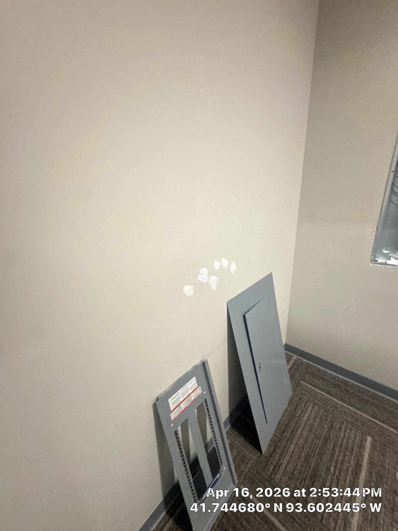 Commercial Interior Touchup after drywall work completed by Midwest Paint LLC