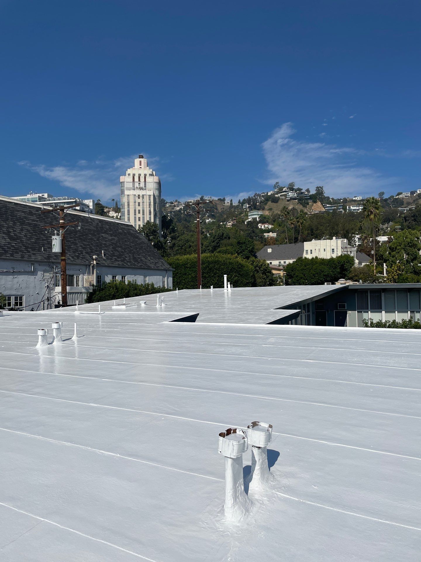 Silicone Coating - Apartment Building, West Hollywood by Hull Brothers Roofing