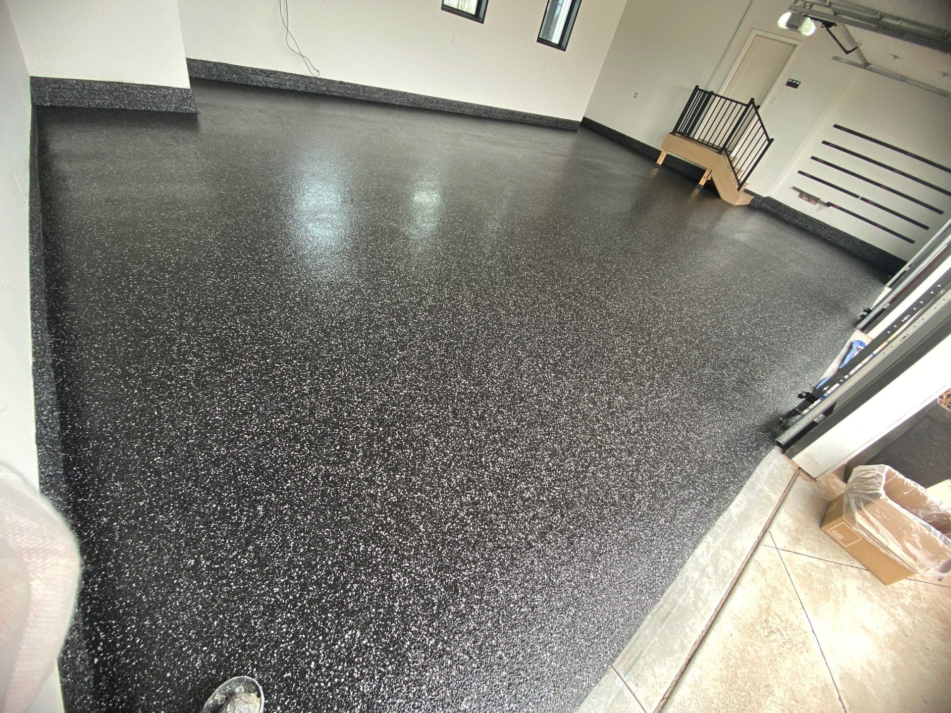 Midnight Metallic Black by Granite Garage Floors