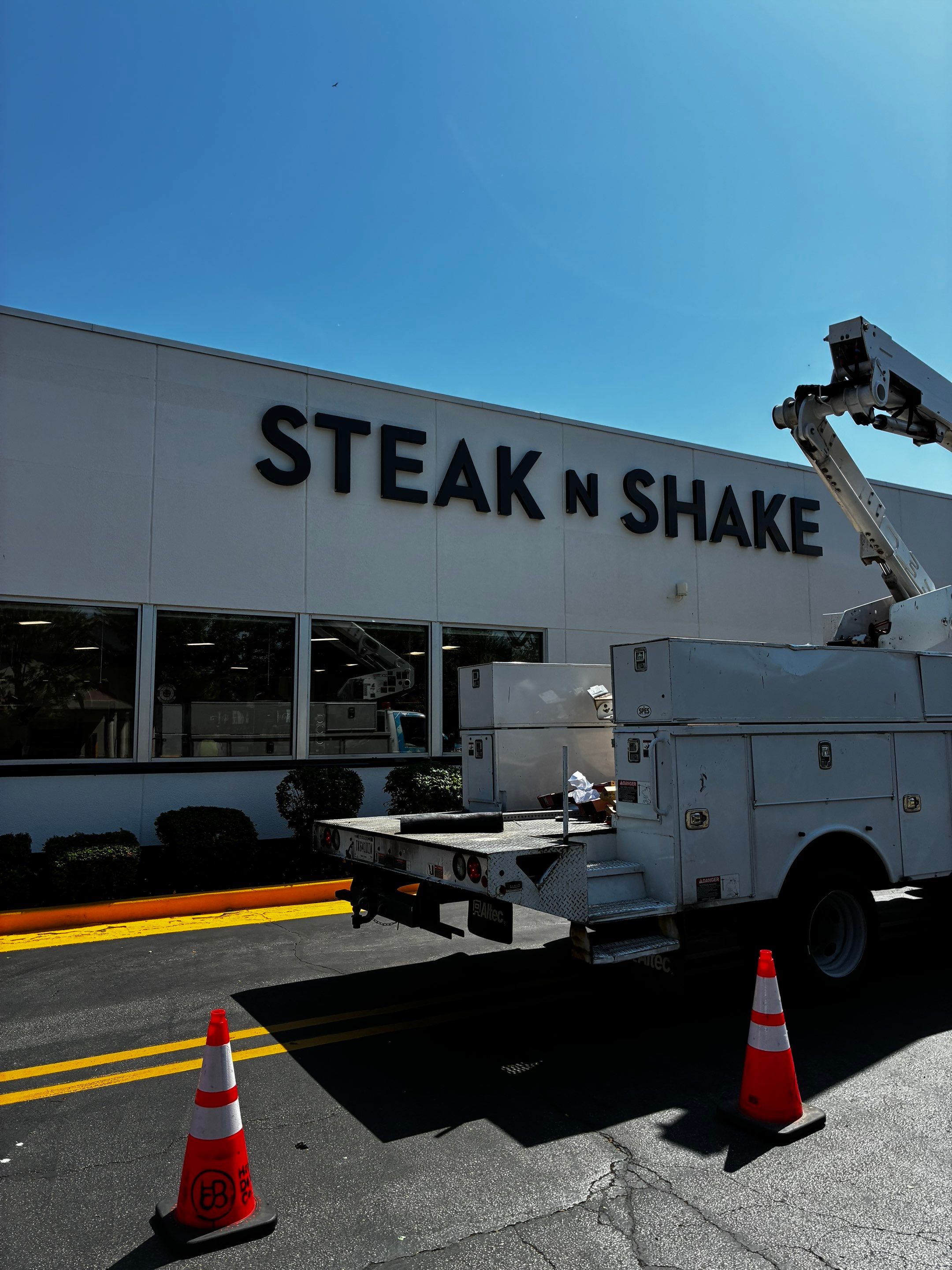 Building Signage and LED Branding Update in Schererville by Hayes Design co