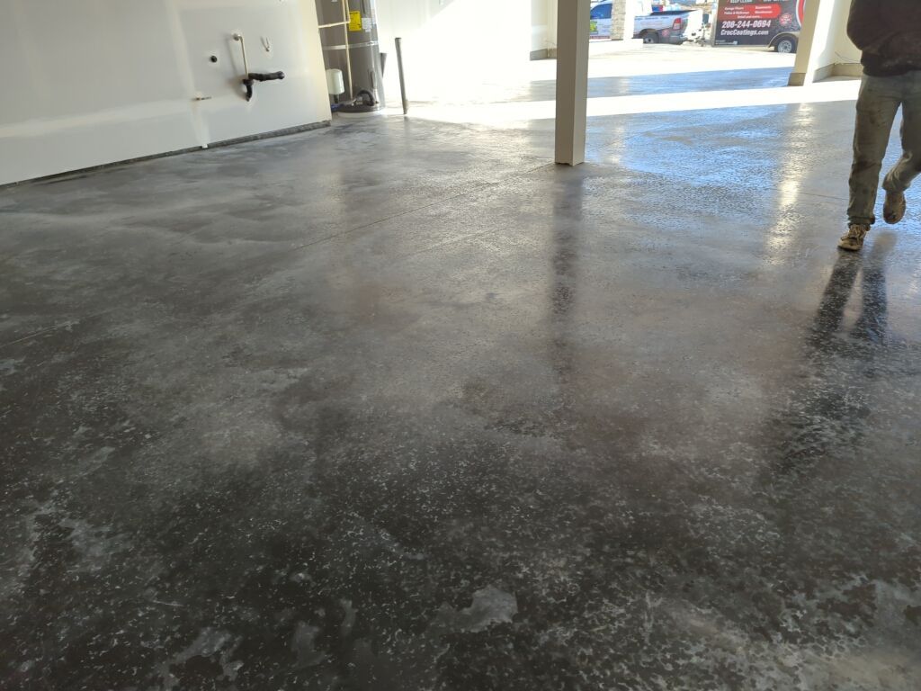 Garage Transformation using Nightfall and the Penntek Evolution System by Croc Coatings, LLC