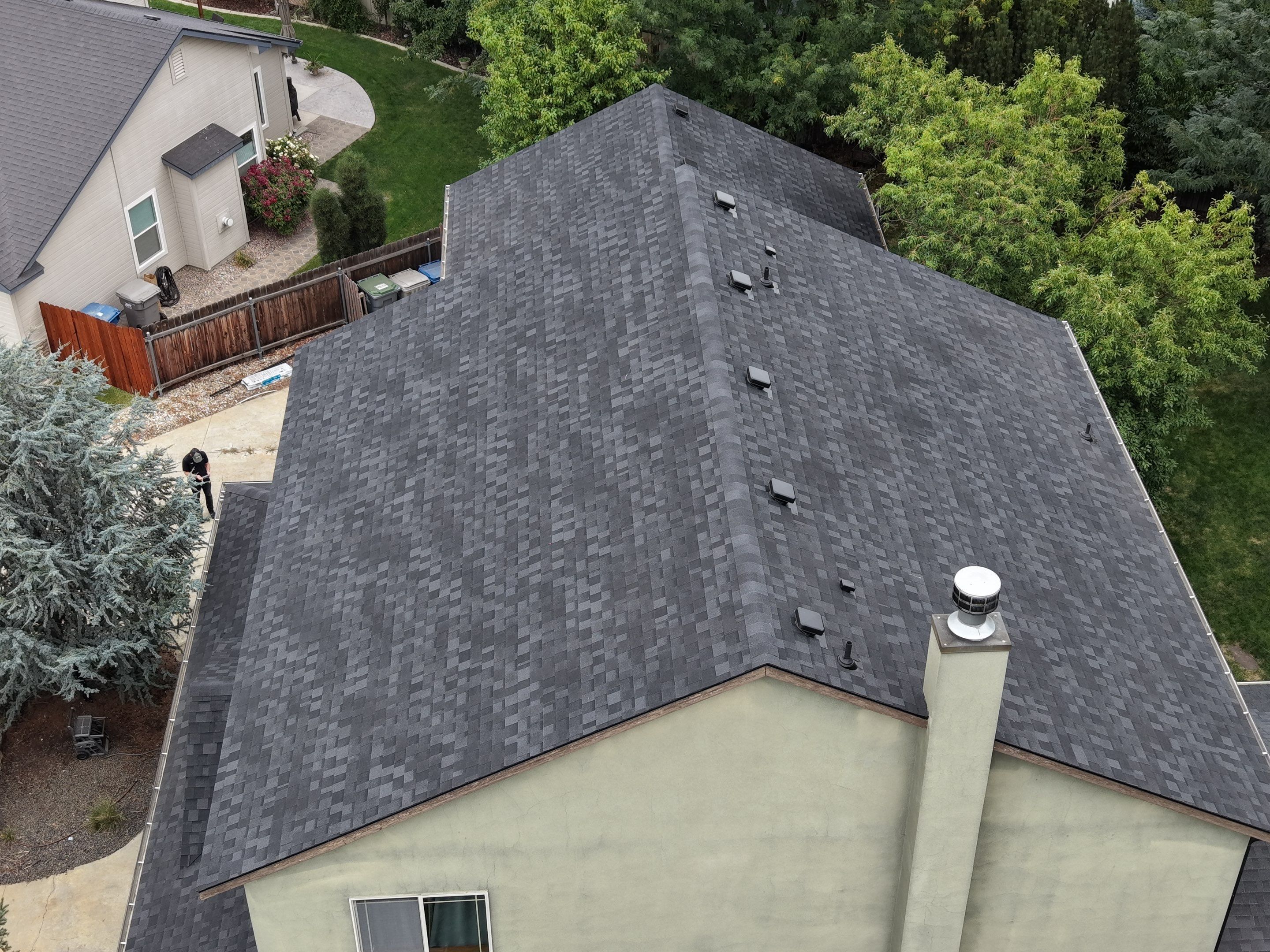 Residential Roof Replacement for Two-Story Stucco Home in Star by Olive Roofing