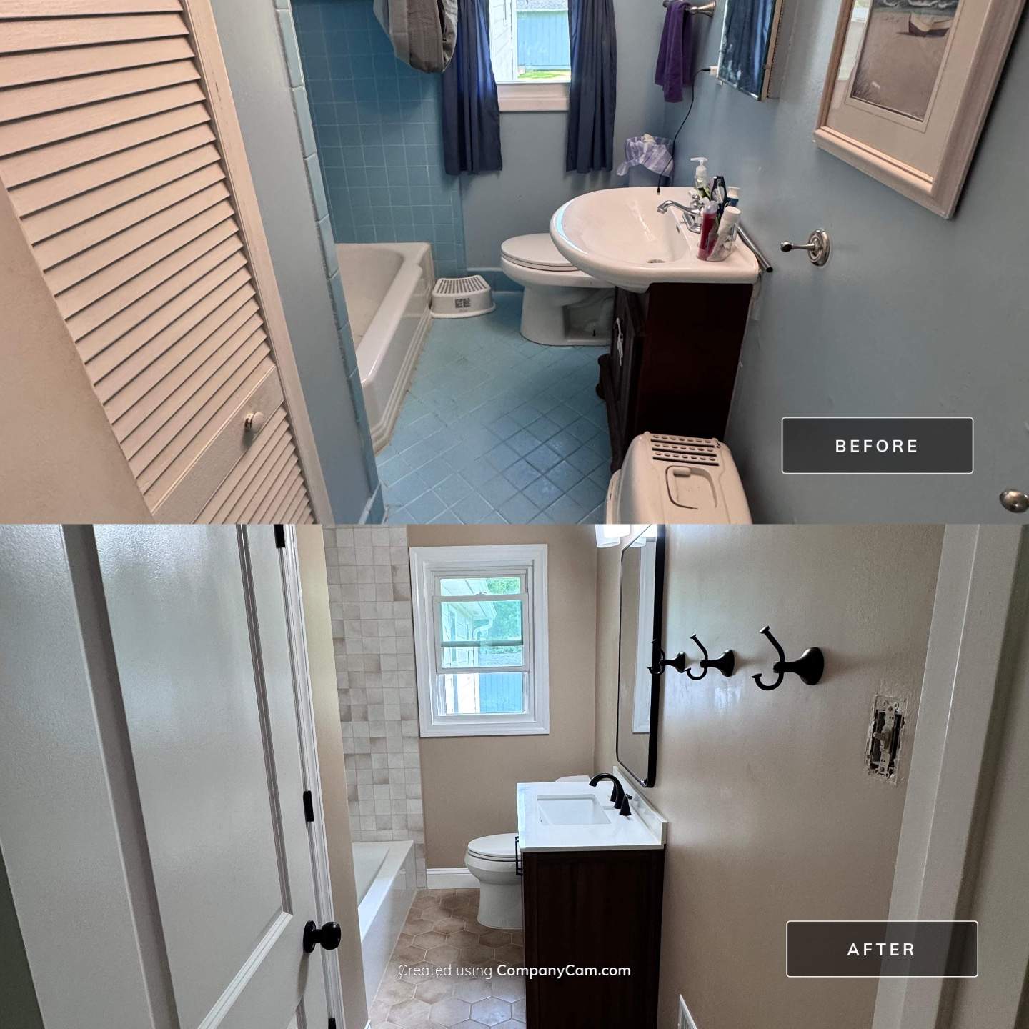 Hall bathroom renovation by Prudencio