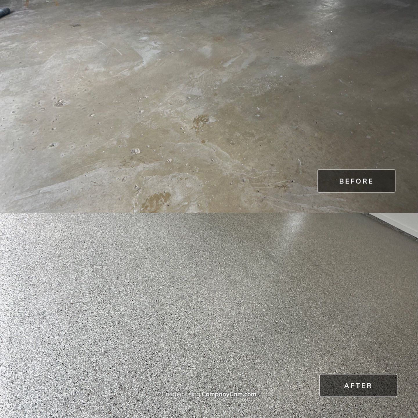 Marshalltown Garage Floor Renovation by Revival Concrete Coatings