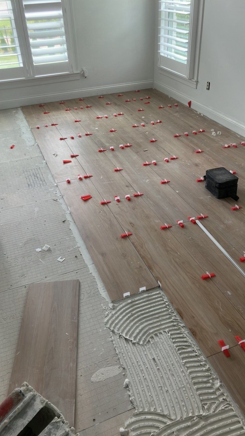 Wood Plank tile floors by Footprints Floors of Nashville