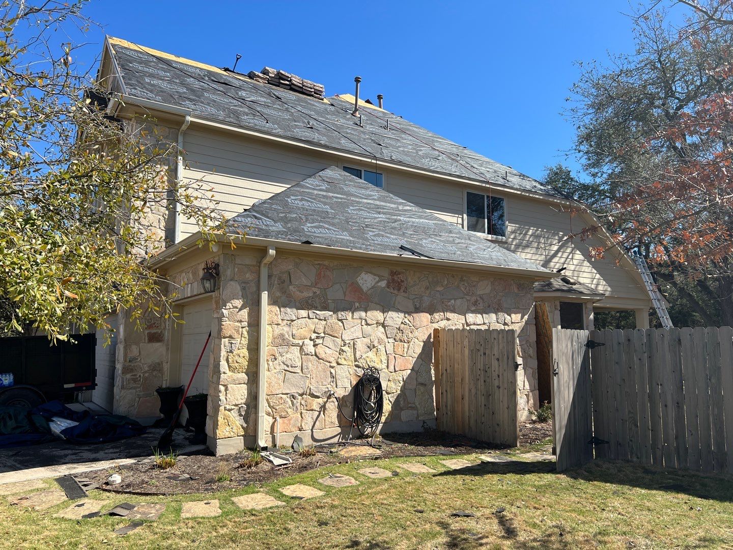 Roof replaced due to age by Oakwood Roofing and Construction, LLC