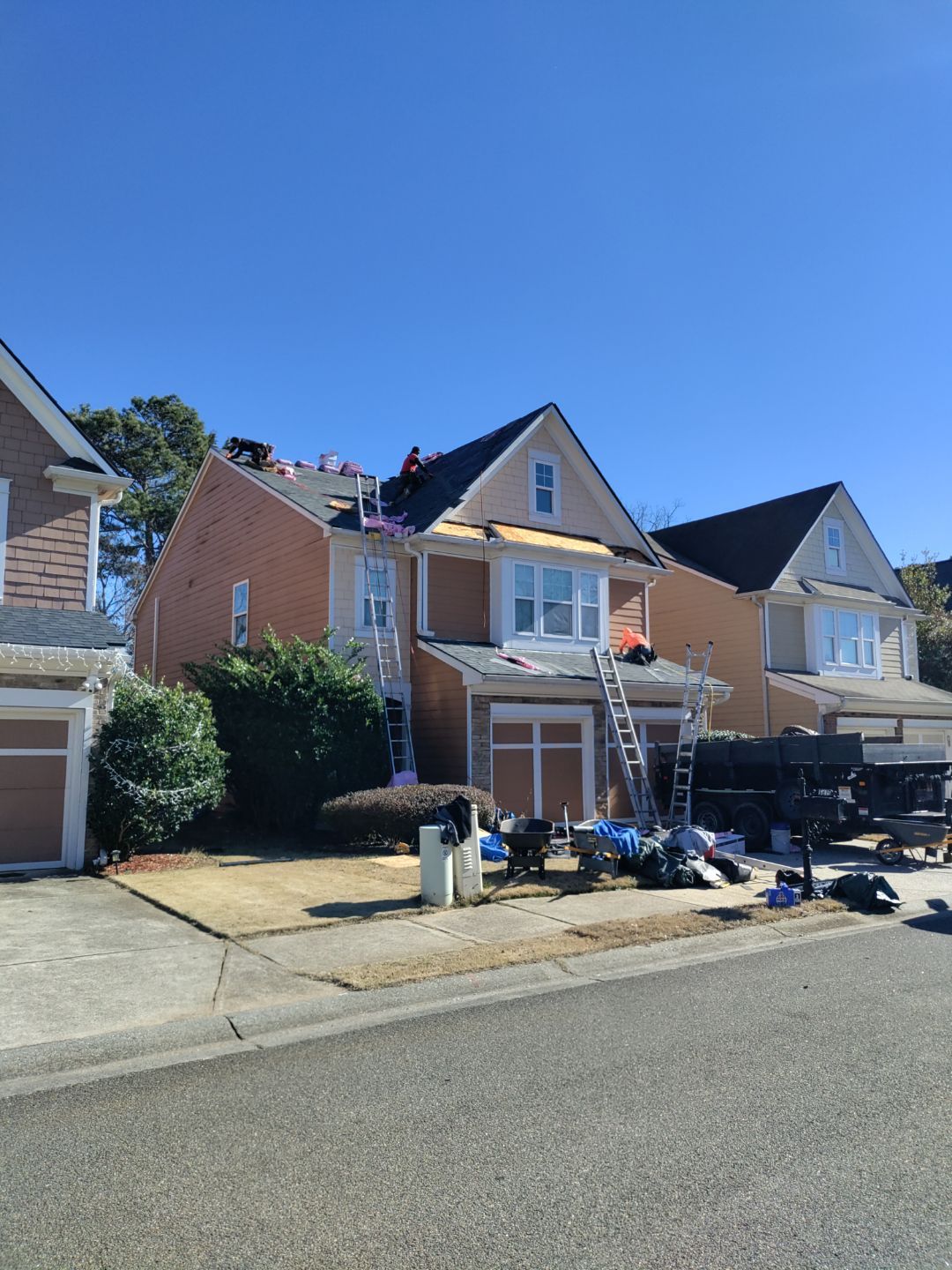 Residential Roofing Installation using Owens Corning by Inspector Roofing and Restoration
