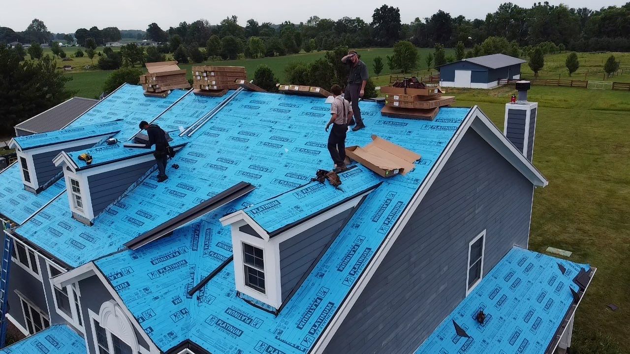 Rural Noblesville Indiana Metal Shake Roof Installation – Black Frost by 4Ever Metal Roofing