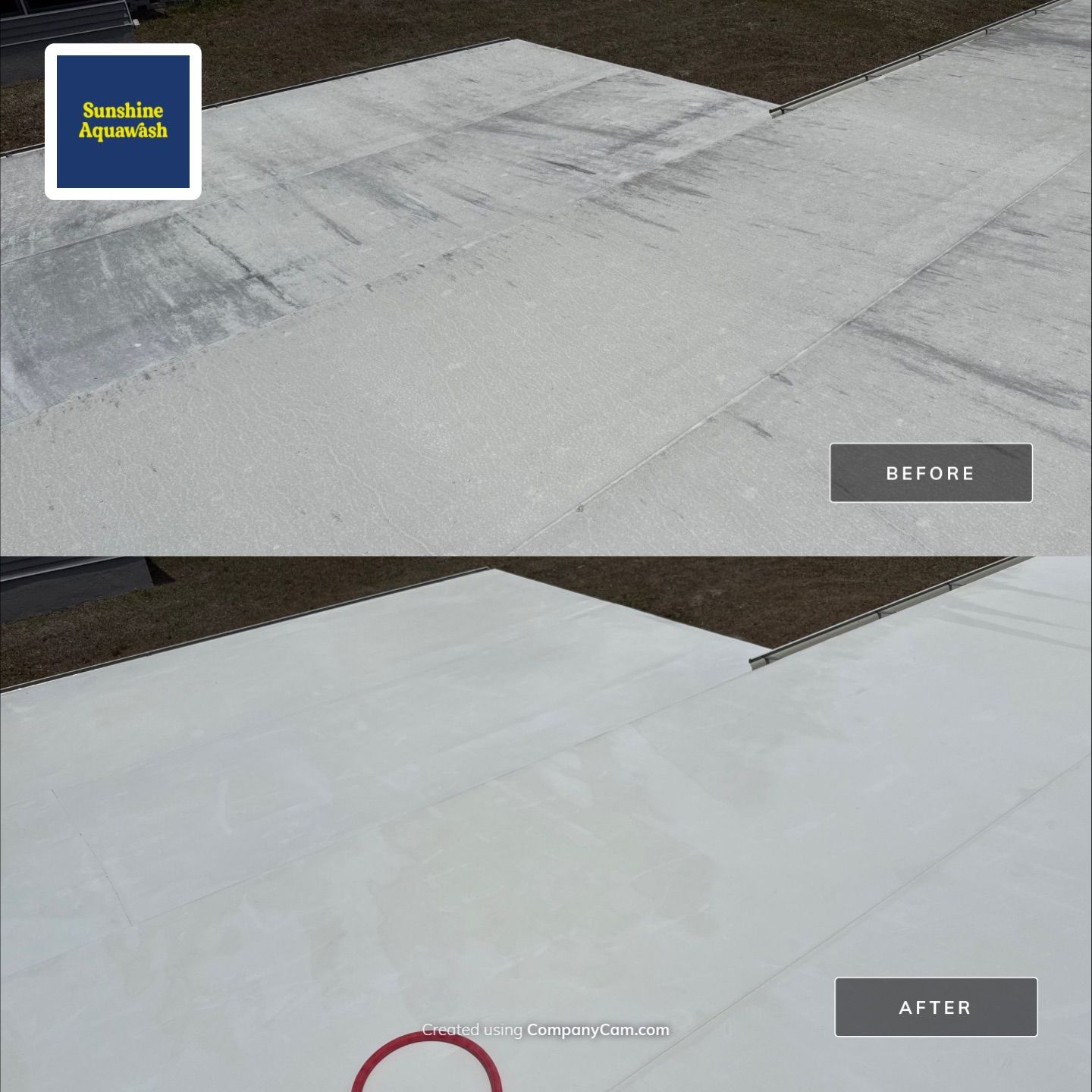 TPO Roof Cleaning in Shadow Brook Mobile Home Park – Palmetto, FL by Sunshine AquaWash